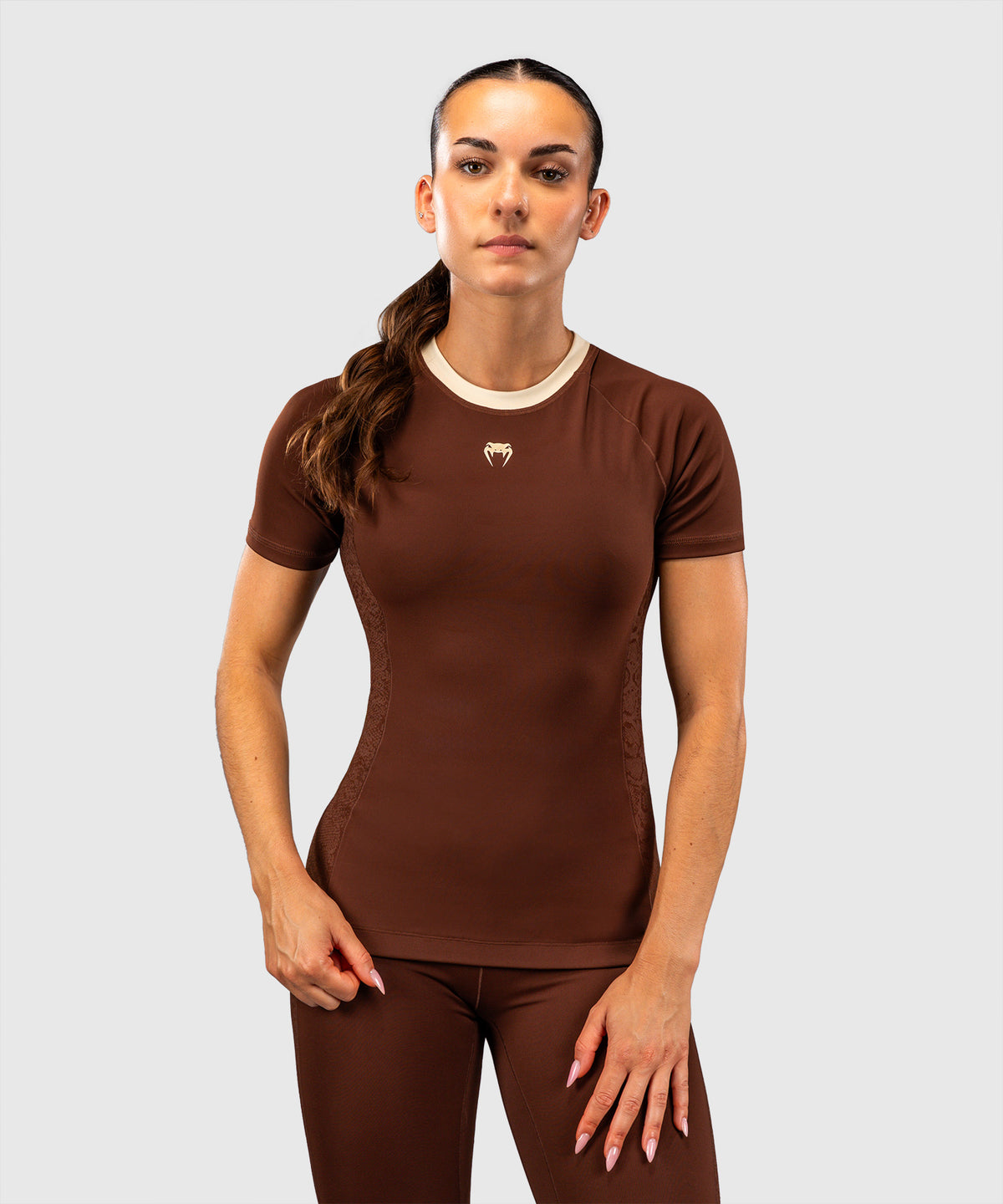 Venum Viper Rashguard a maniche corte da donna - Marrone