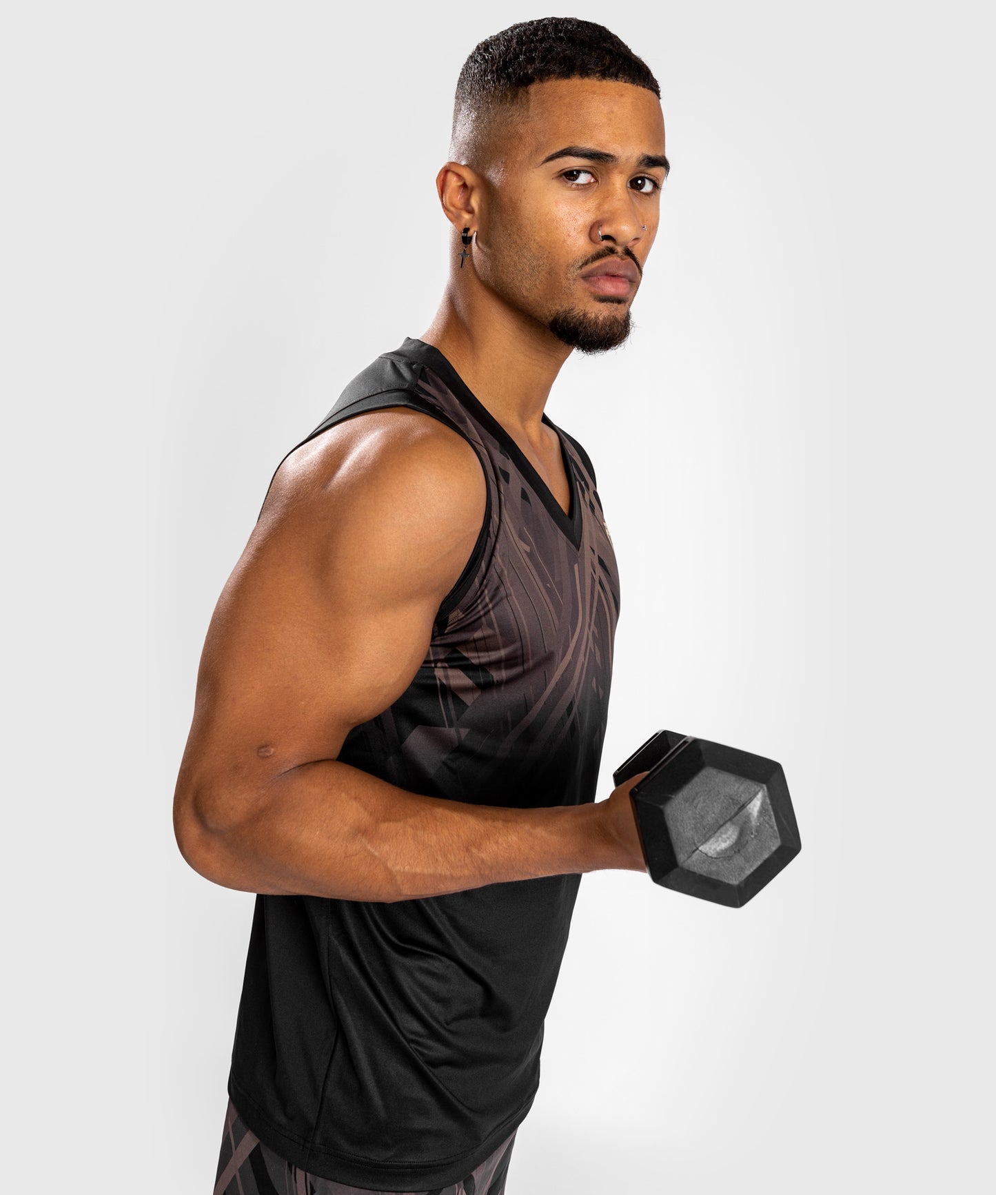 Venum Tecmo 2.0 Dry Tech Canotta - Nero/Marrone