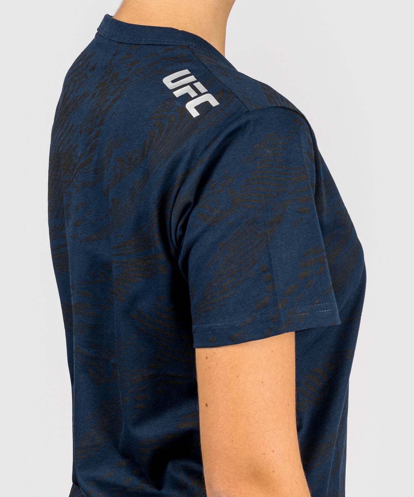 UFC Fusion by Venum Fight Week Damen Kurzarm Baumwoll T-Shirt - Ozeanisches Blau