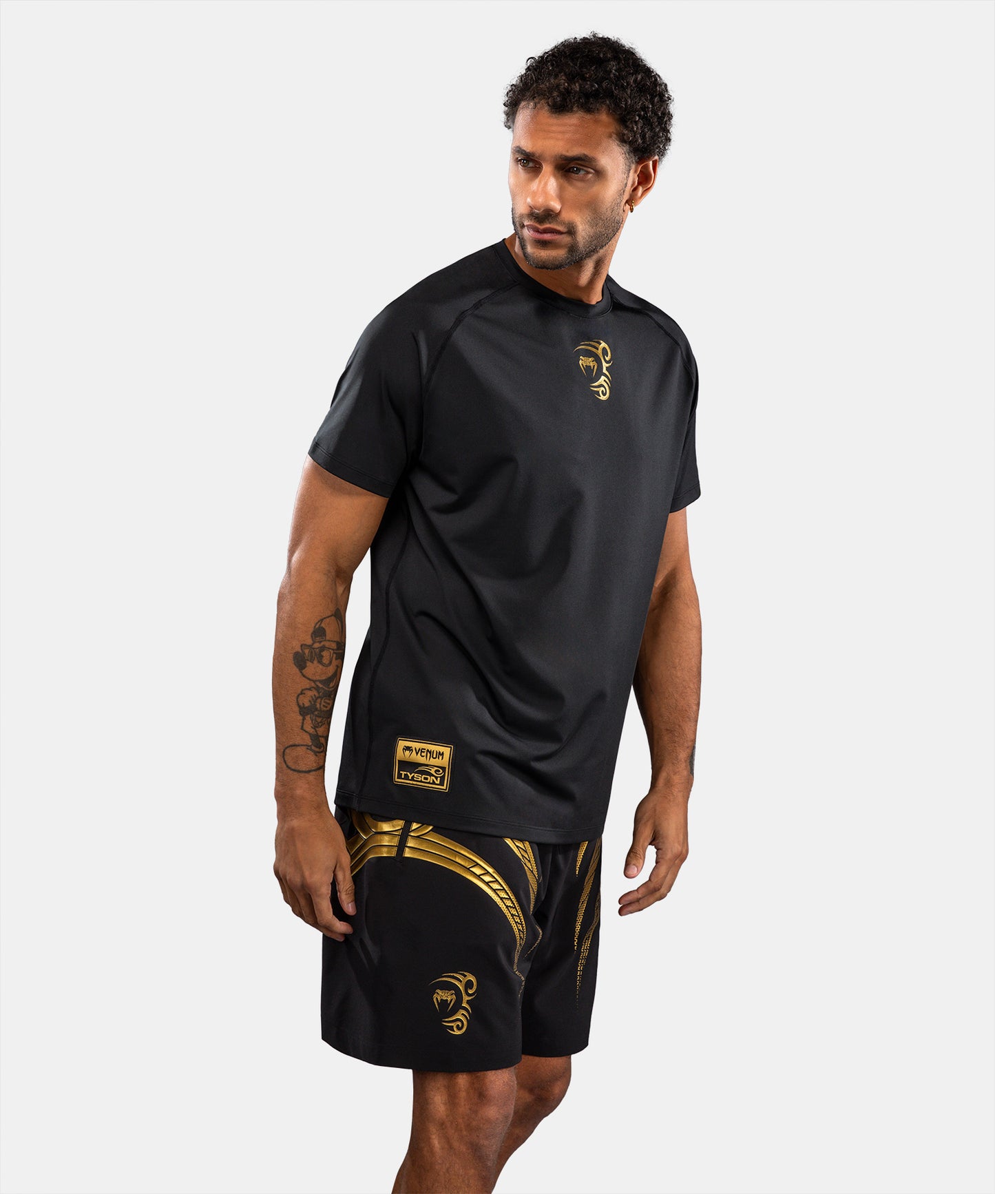 Venum x Mike Tyson Tiger Maglietta Dry Tech - Nero/Oro