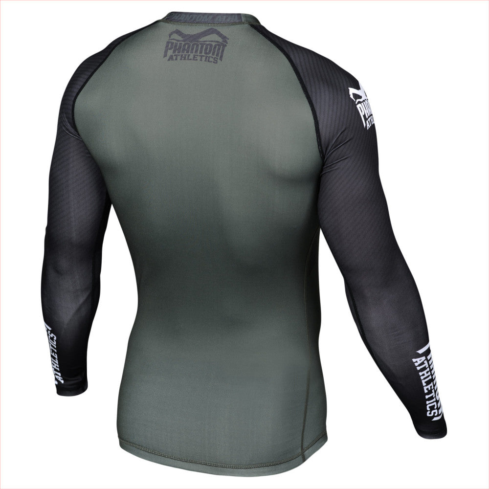 Rashguard Phantom Athletics Supporter - Vert/Noir - Manches longues