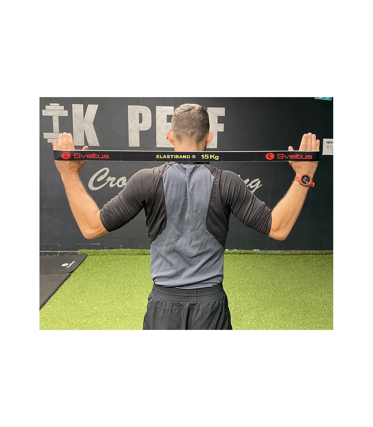 Sveltus Elastiband - 15 kg - Schwarz