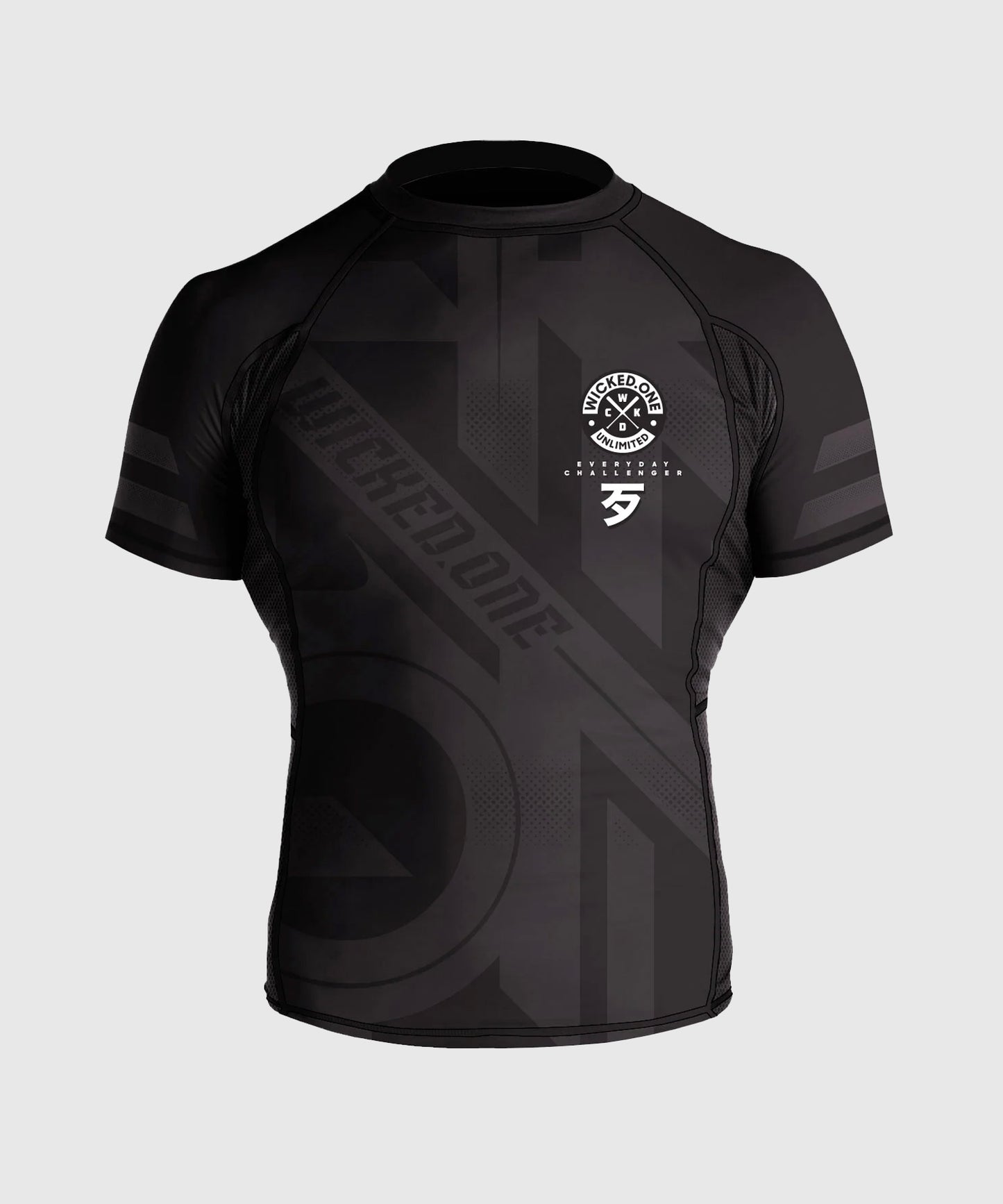 Wicked One Outsiderz Kurzarm-Rashguard - Schwarz