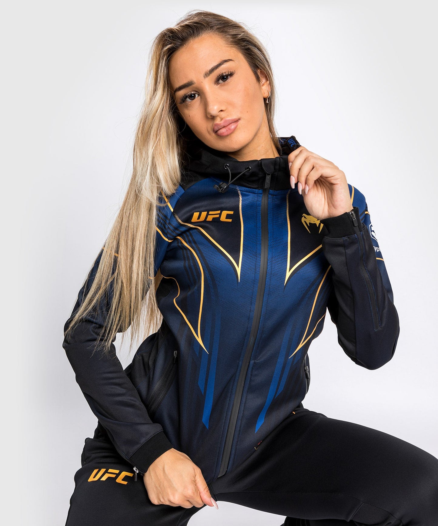 Sweatshirt à Capuche Femme UFC Venum Authentic Fight Night 2.0 - Midnight Edition - Champion