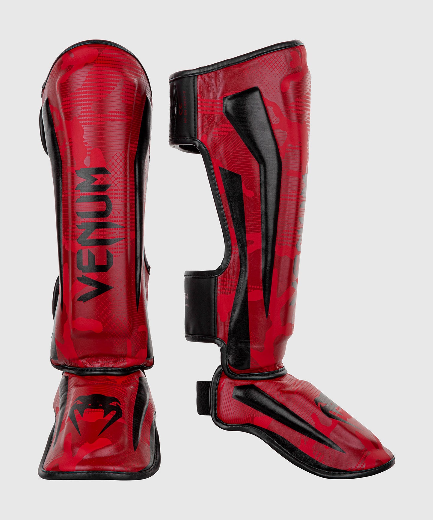 Protège-tibias Venum Elite – Rouge Camo