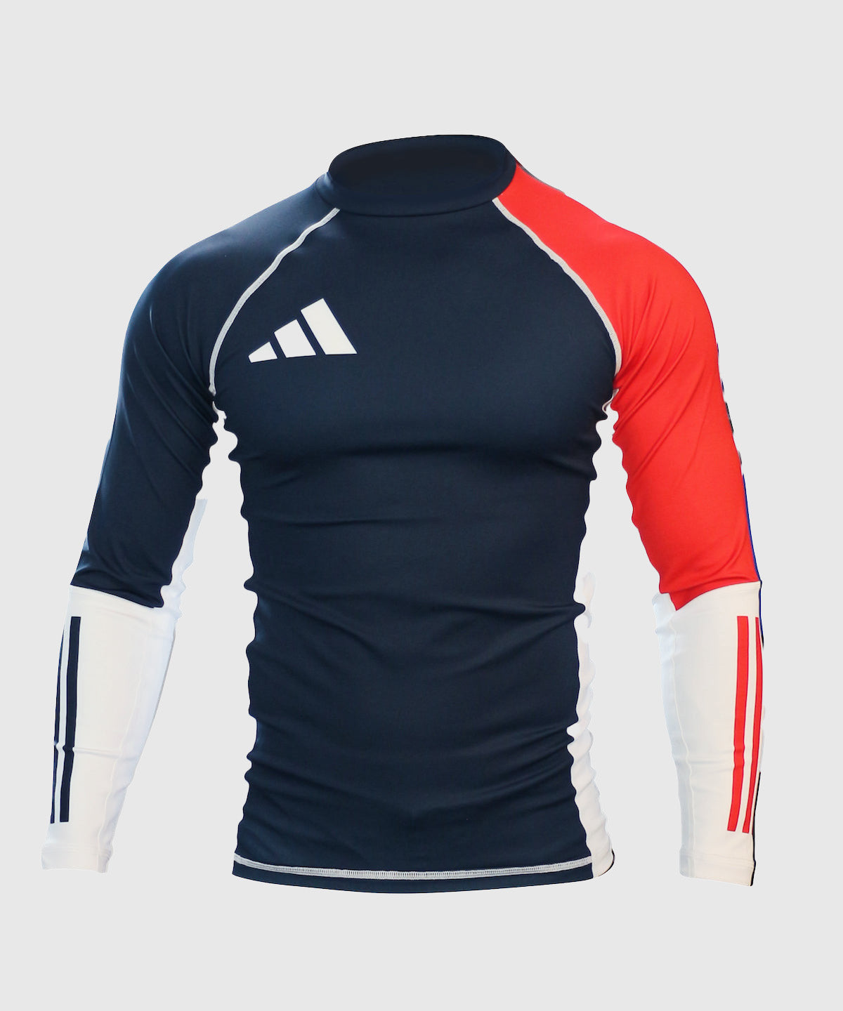 Adidas Top a Compressione a Maniche Lunghe - Blu/Bianco/Rosso