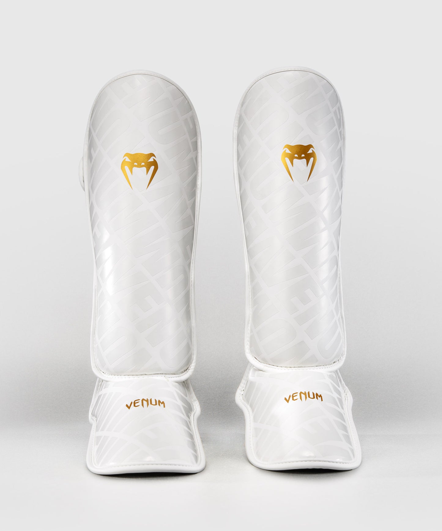 Venum Contender 1.5 XT 3D Shin Guards - White/Gold