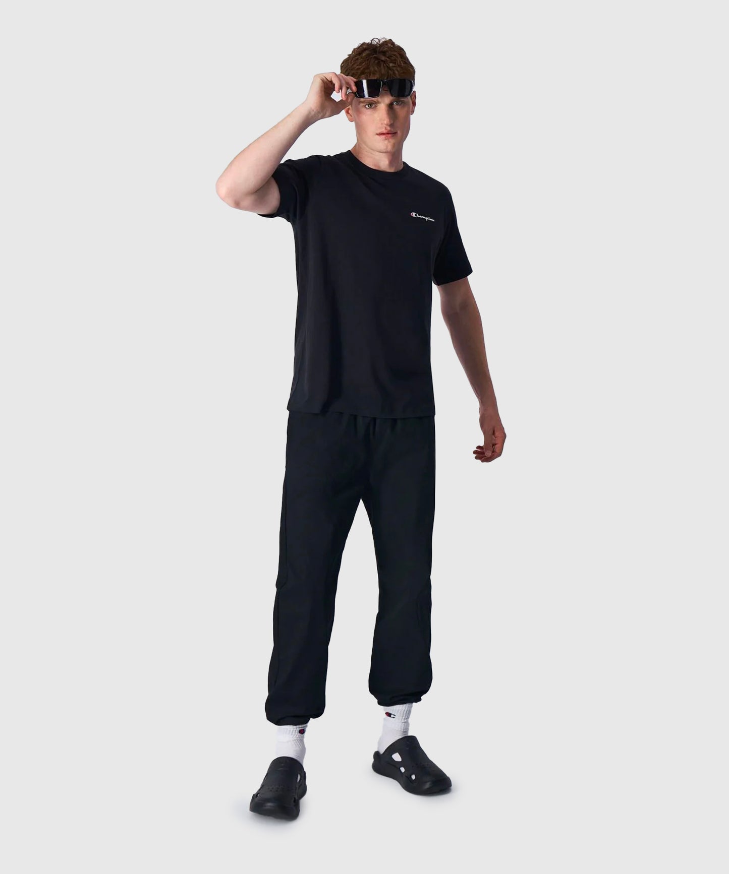 T-Shirt Champion Legacy Petit Logo – Noir