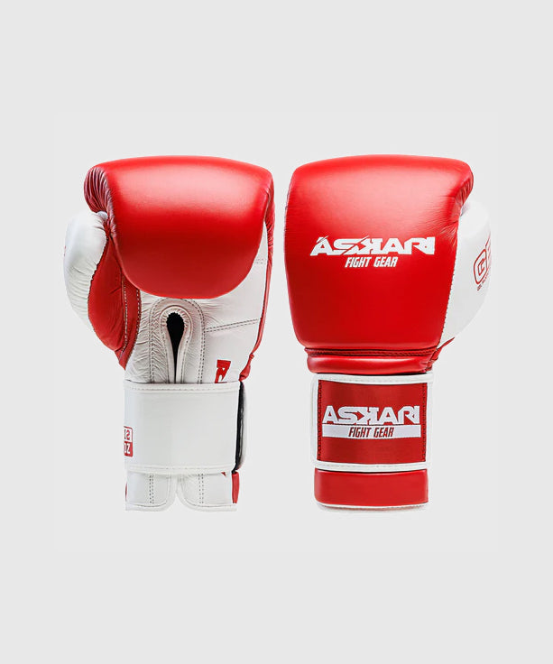 Gants de Boxe Askari Shockwave - Rouge/Blanc