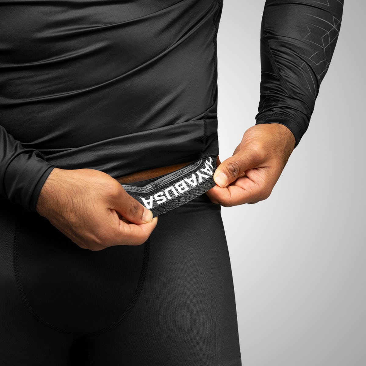 Pantalon de Compression Hayabusa Geo - Gris