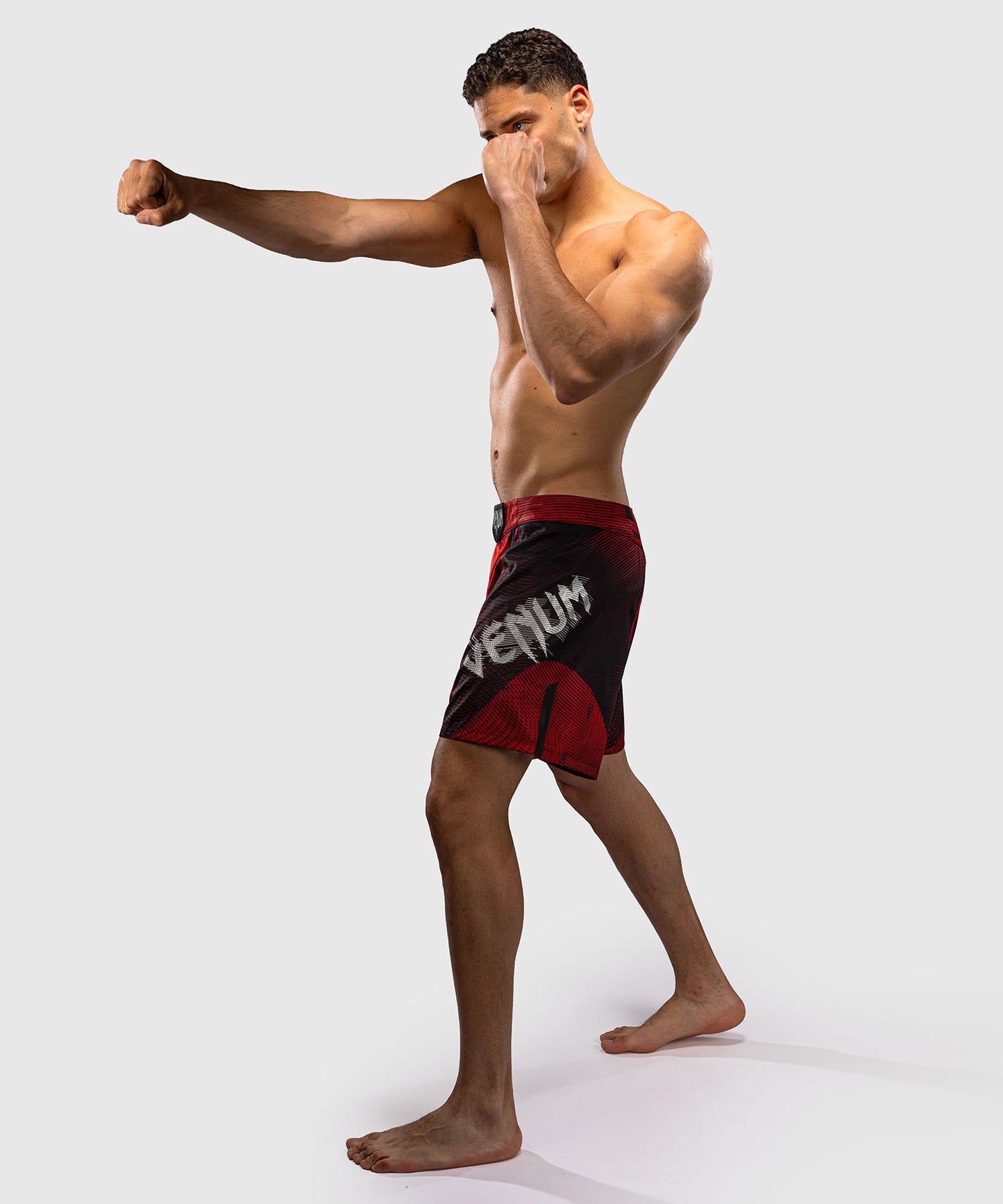 Venum Galactic 3.0 Fight Shorts - Red/Silver