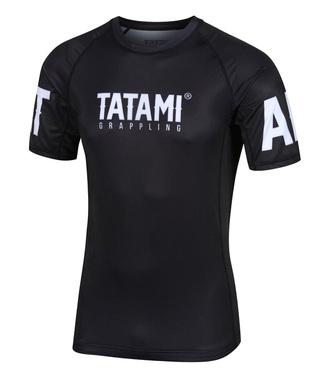 T-Shirt De Compression Tatami Fightwear Raven Manches Courtes - Noir