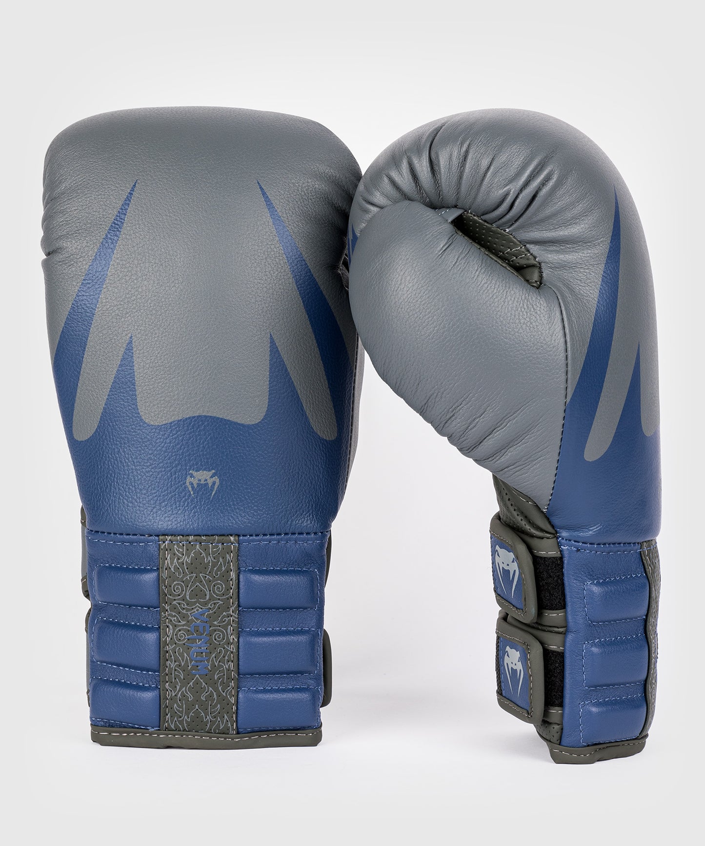 Venum Reverso boxing gloves - Storm grey/ Royal blue