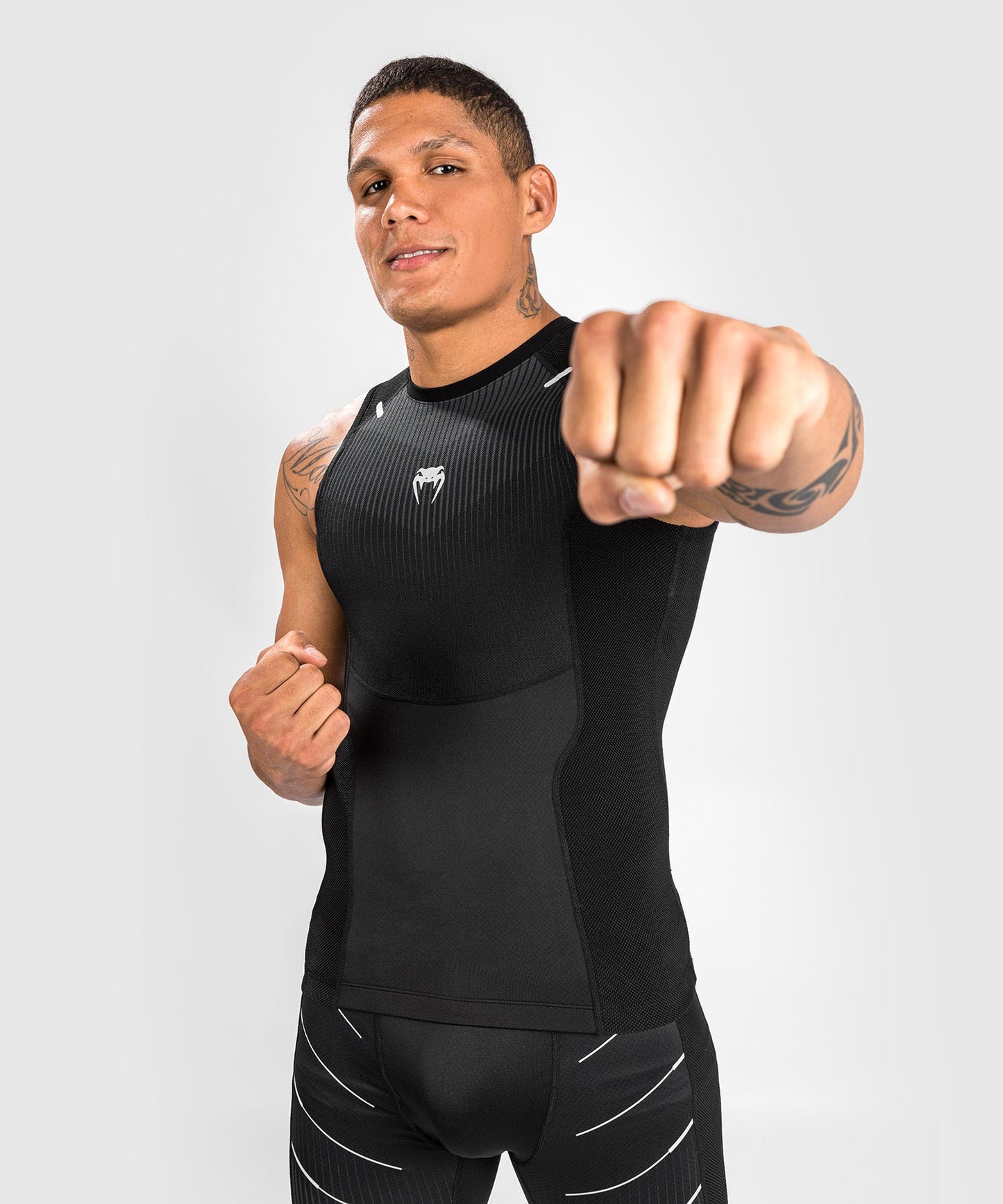 Venum Biomecha Sleeveless Rashguard - Black/Grey