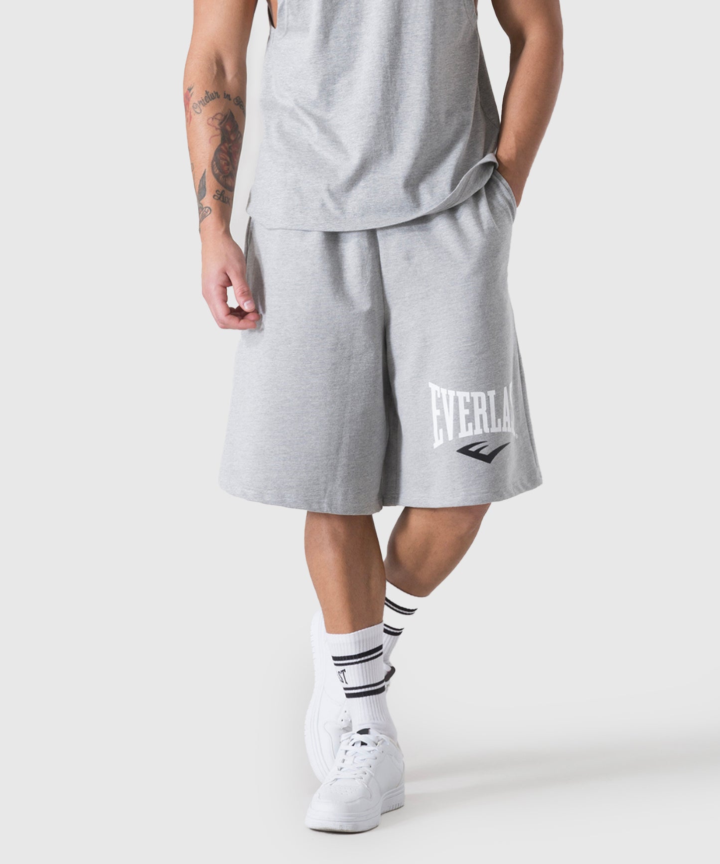 Everlast Classic Shorts aus Baumwolle - Grau meliert