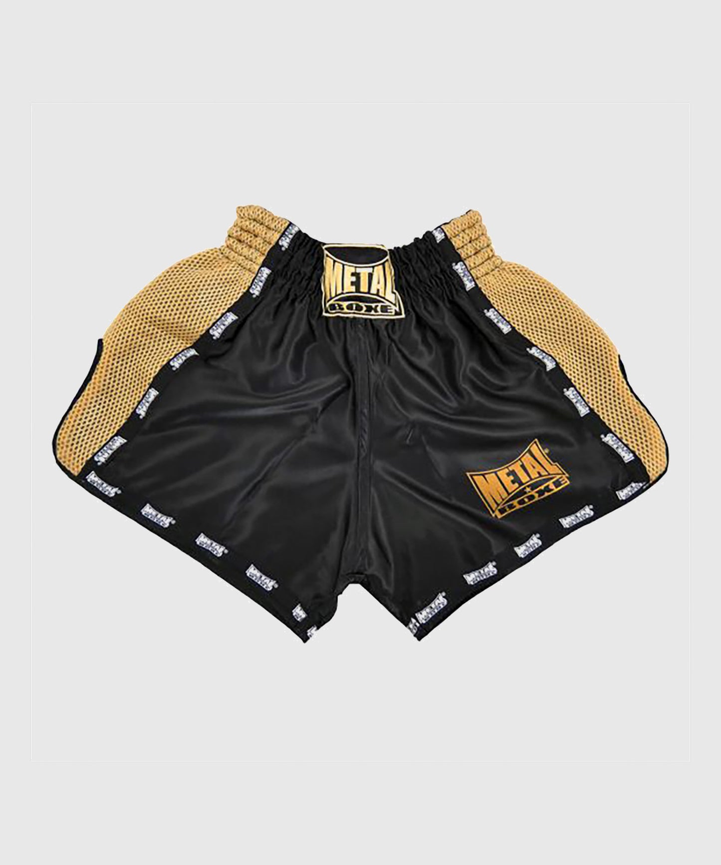 Short de Muay thai Metal Boxe Extrême - Noir/Or