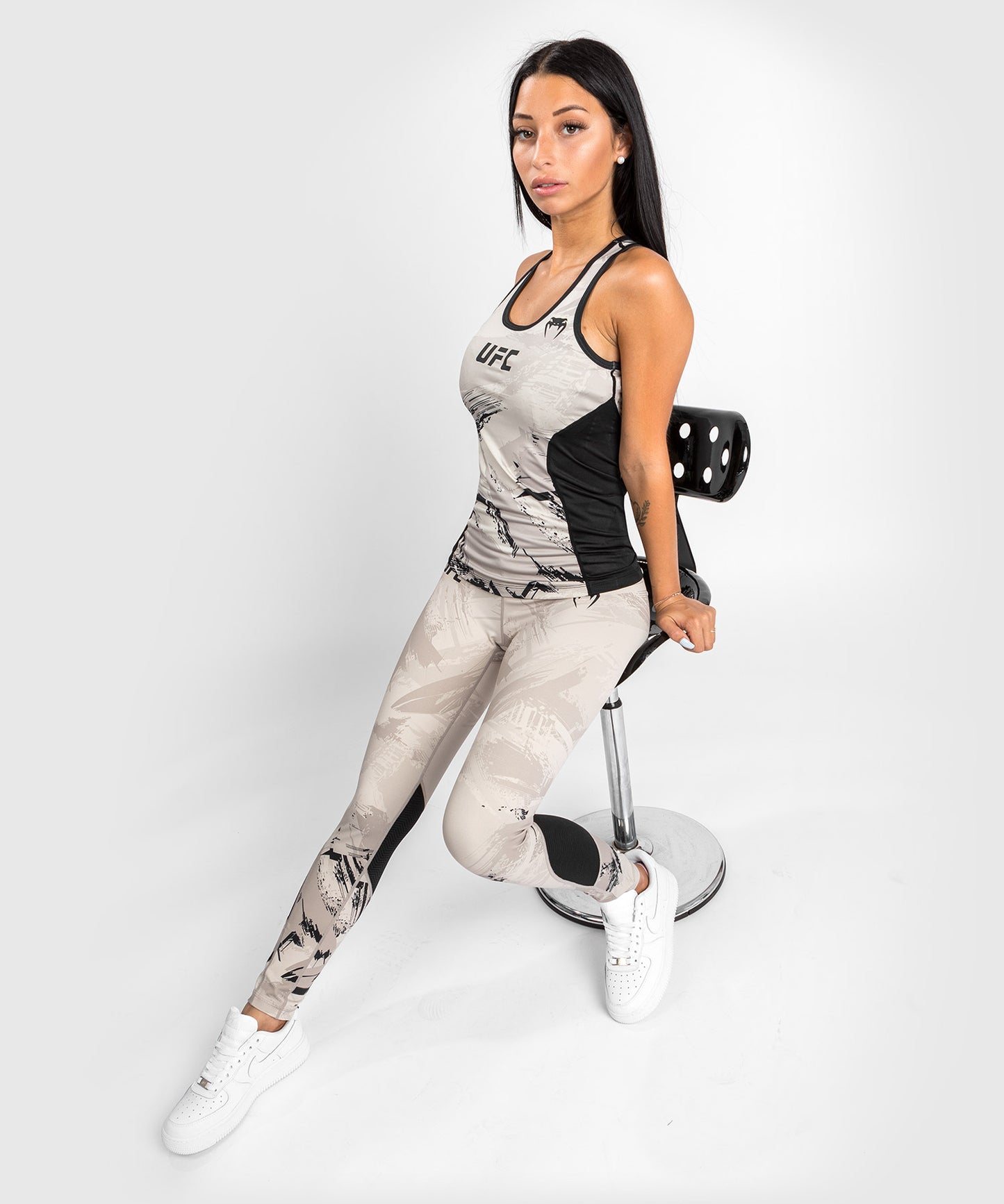 Débardeur Dry Tech UFC Venum Authentic Fight Week 2.0 - Pour Femmes - Sable/Noir