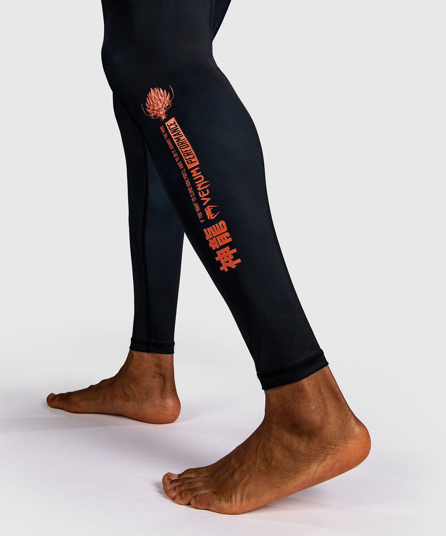 Pantalon de compression Venum Thunder Dragon – Noir/Gris/Cuivre