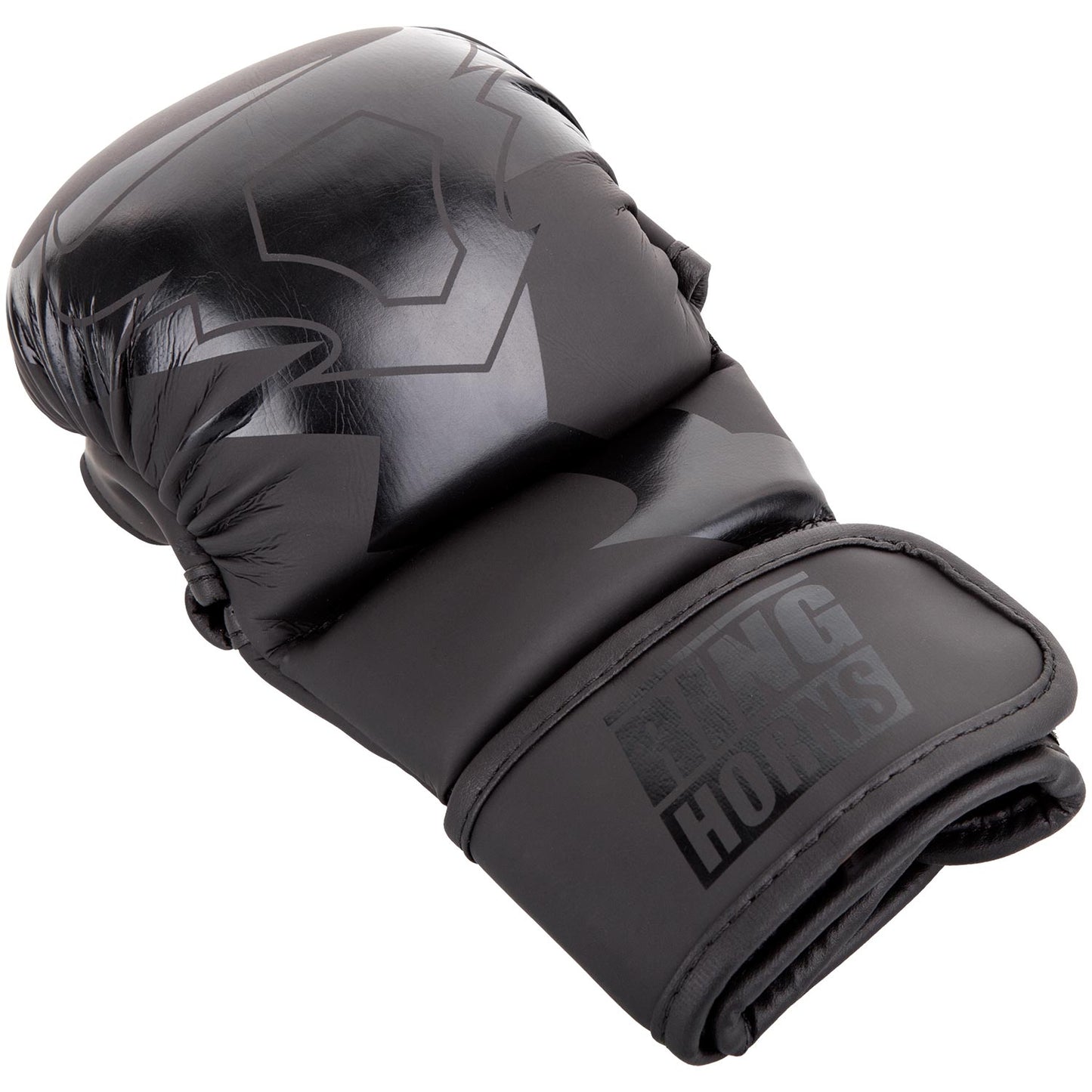 Ringhorns Charger Sparring-Handschuhe - Schwarz/Schwarz
