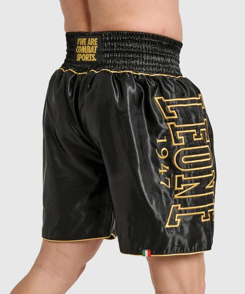 Leone DNA Premium Pantalón corto de boxeo – Negro