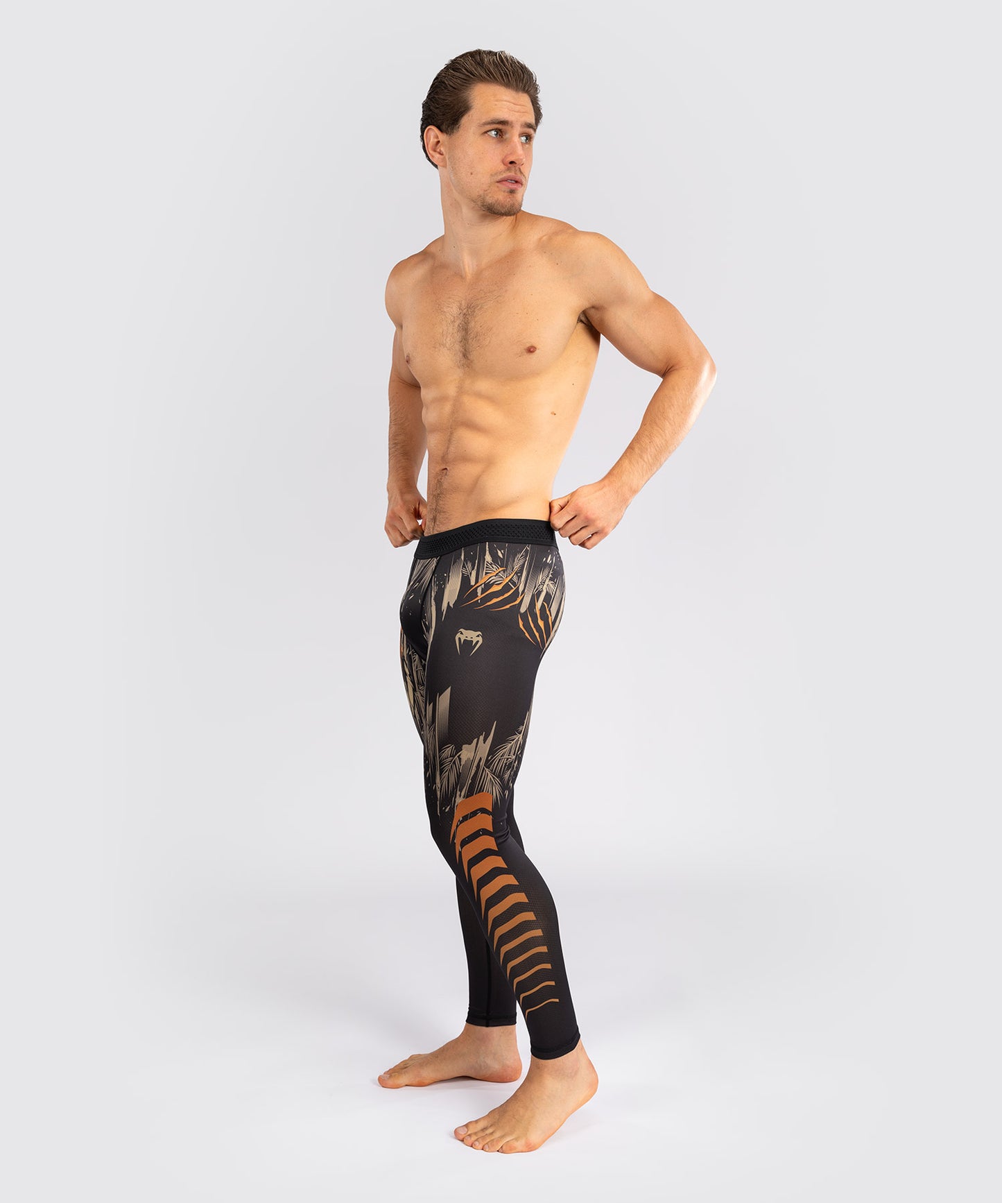 Venum Tiger Spats para Hombre - Negro/Naranja Neón