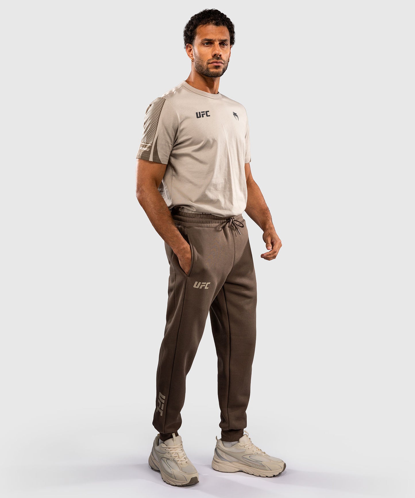 Pantalon en Coton pour Homme Venum UFC Unity by Venum Authentic Fight Week - Marron