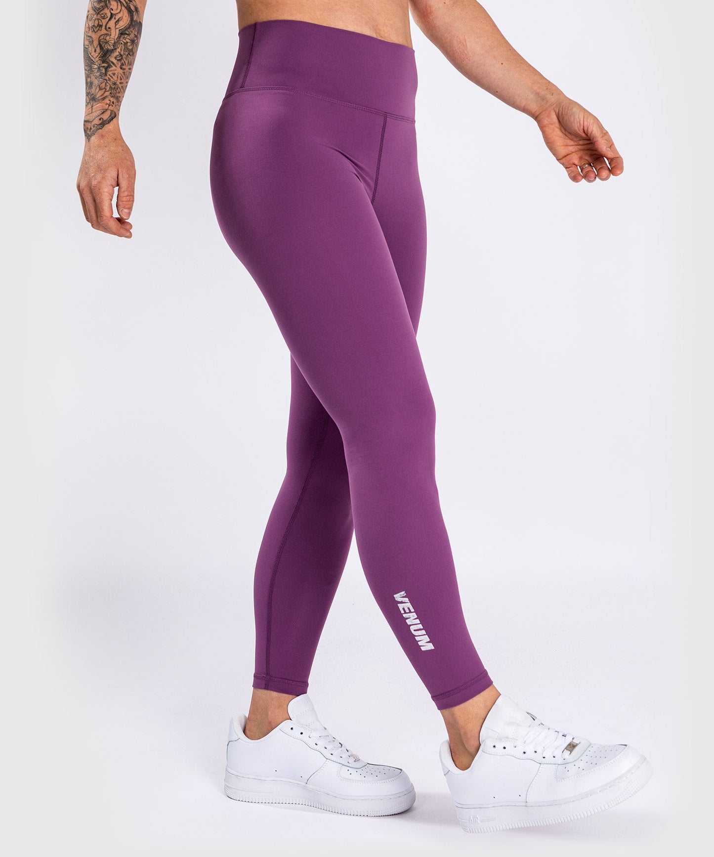 Venum Essential Lifestyle Leggings - Dark Orchid/Brushed Silver