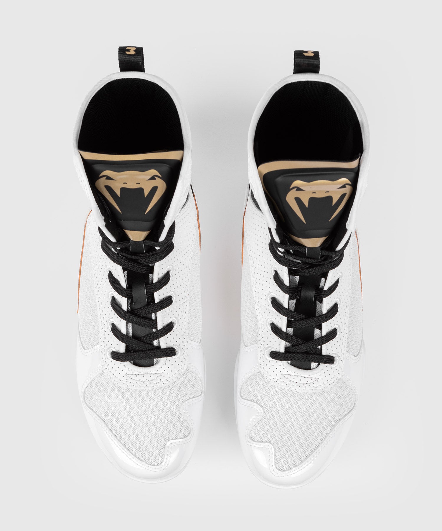Venum Elite Boxing Shoes White/Black/Gold – Dragon Bleu