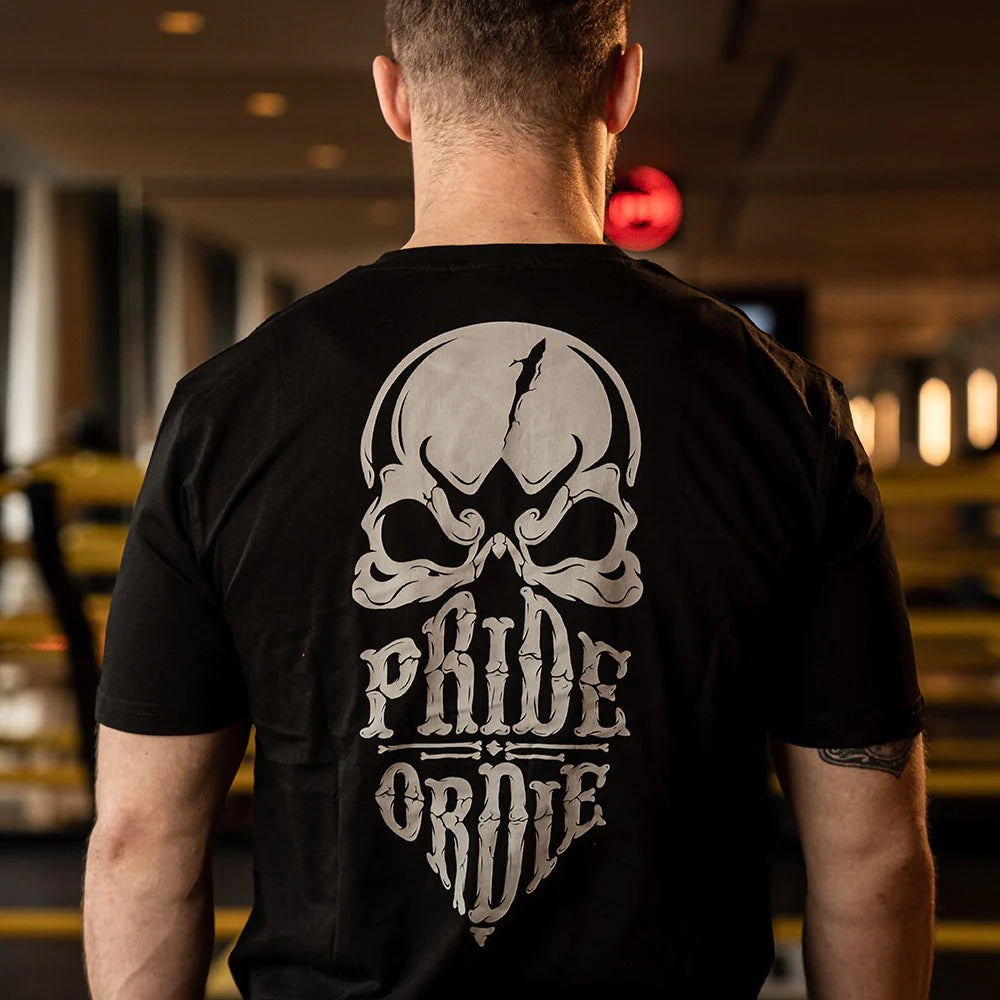T-shirt Pride Or Die Reckless Bones - Noir