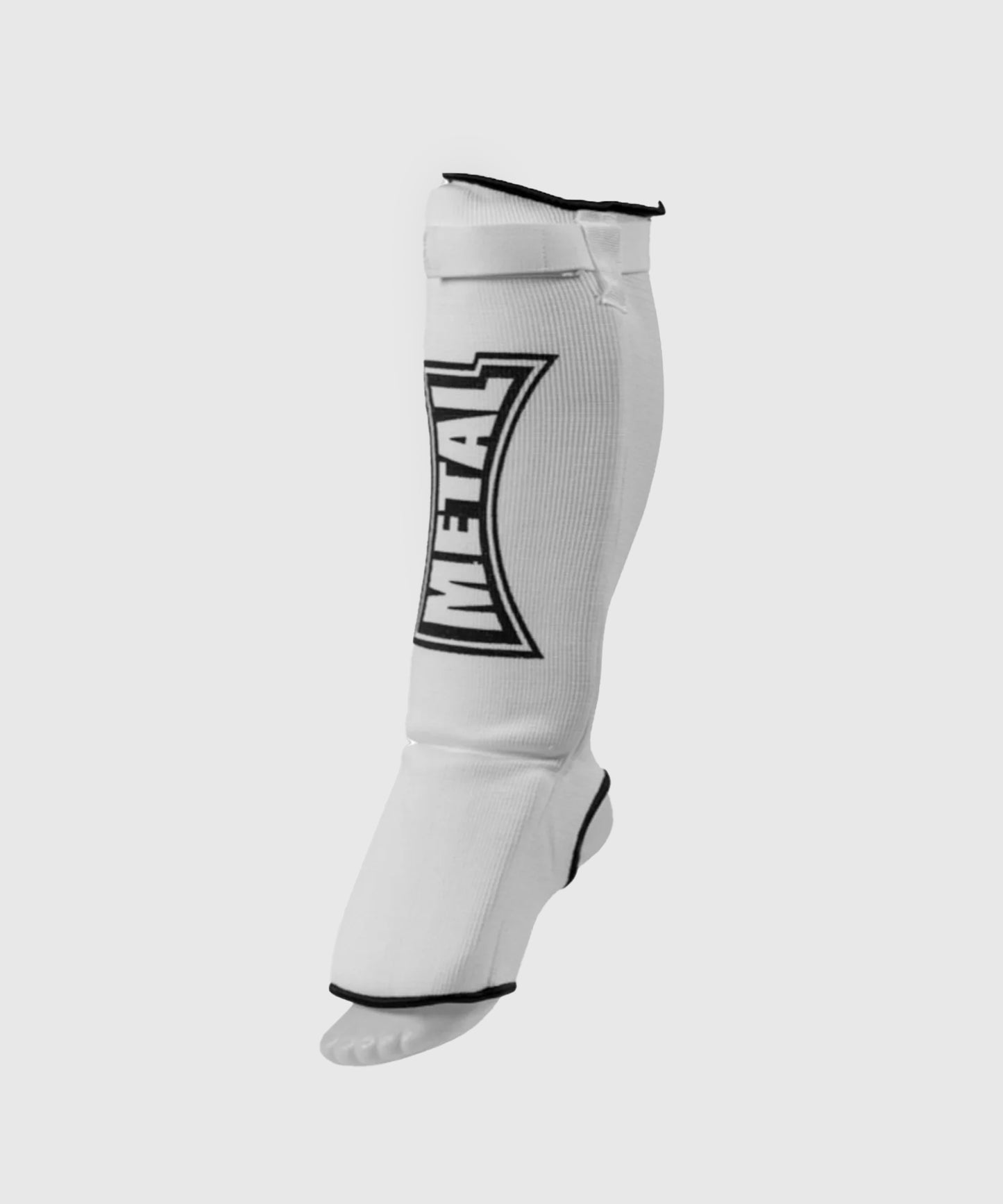 Metal Boxe Protege Tibia+Pied Cotton - White