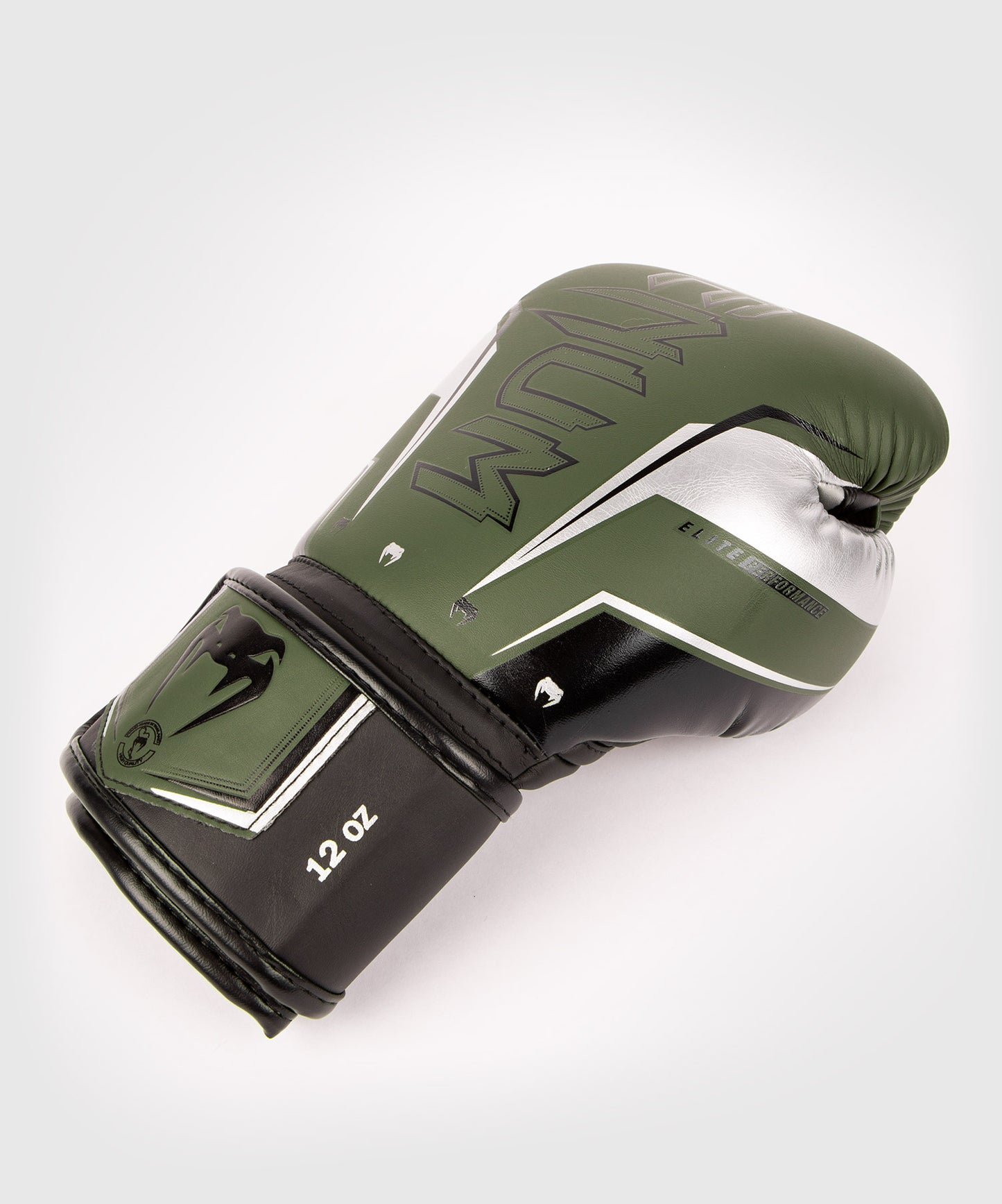 Gants de Boxe Venum Elite Evo - Kaki/Argent