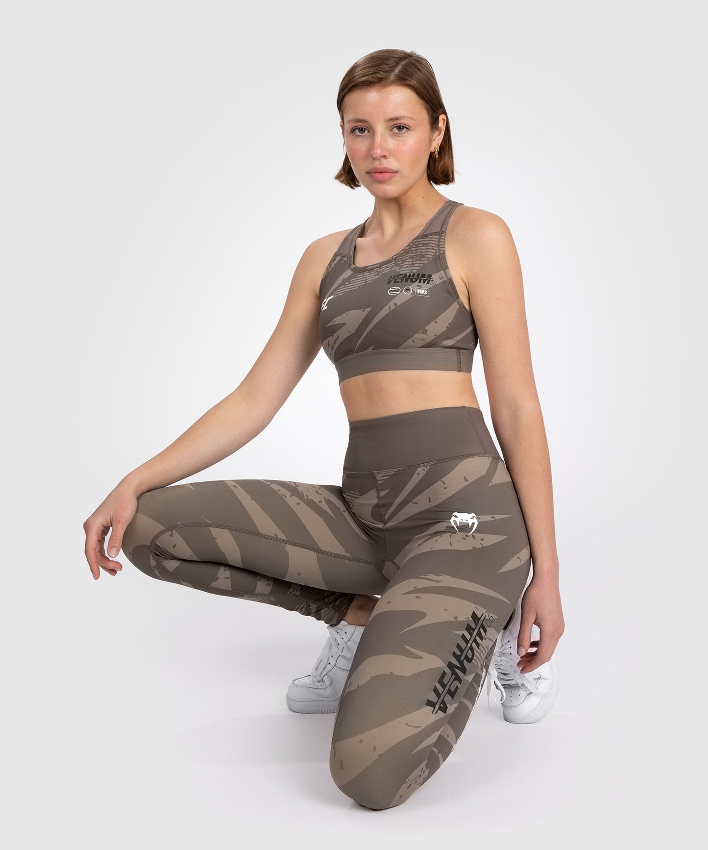 UFC Adrenaline by Venum Fight Week performance Leggings  - Desert Camo