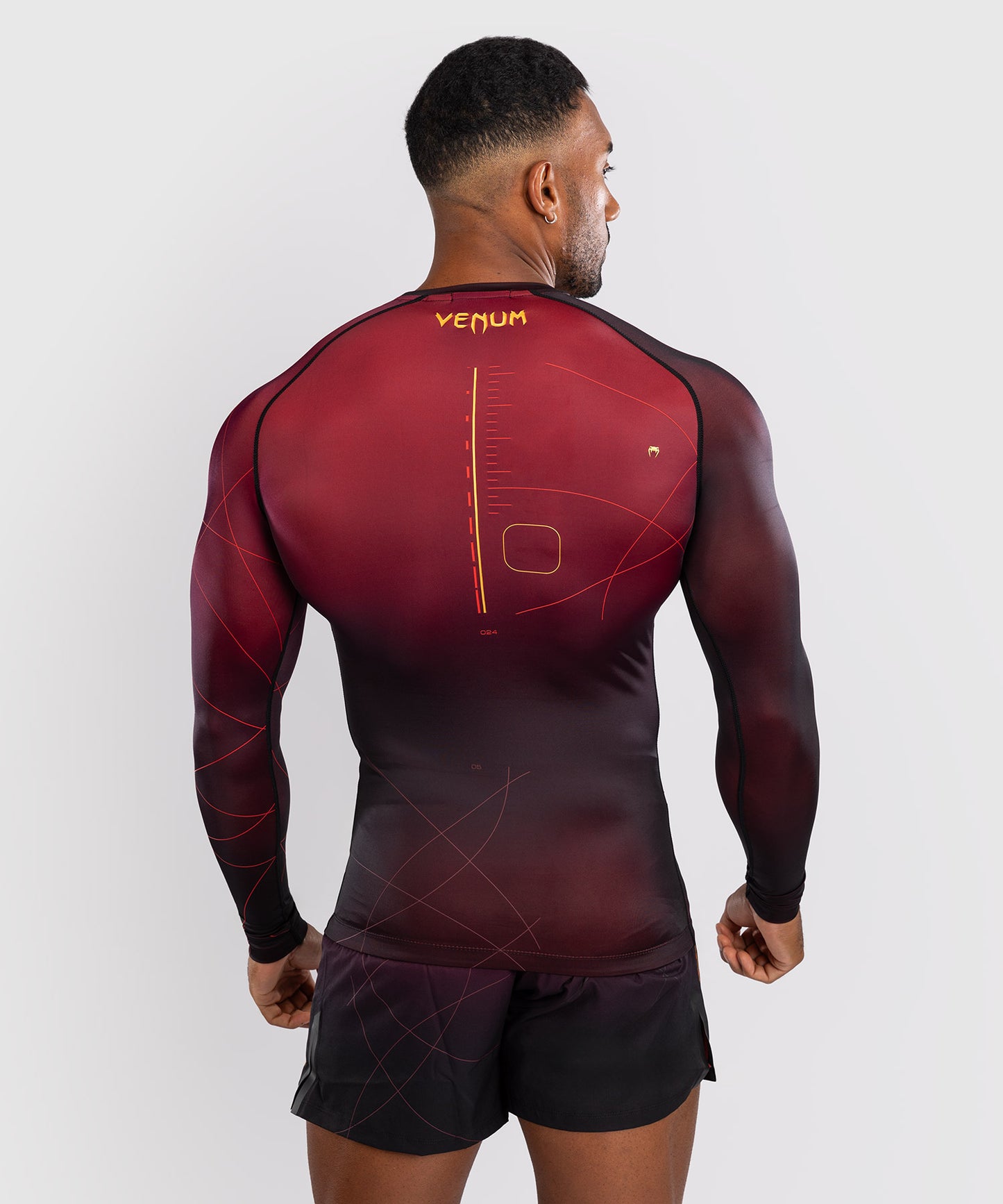 Rashguards Venum Tactical XT Long Sleeve - Black/Bordeaux/Gold