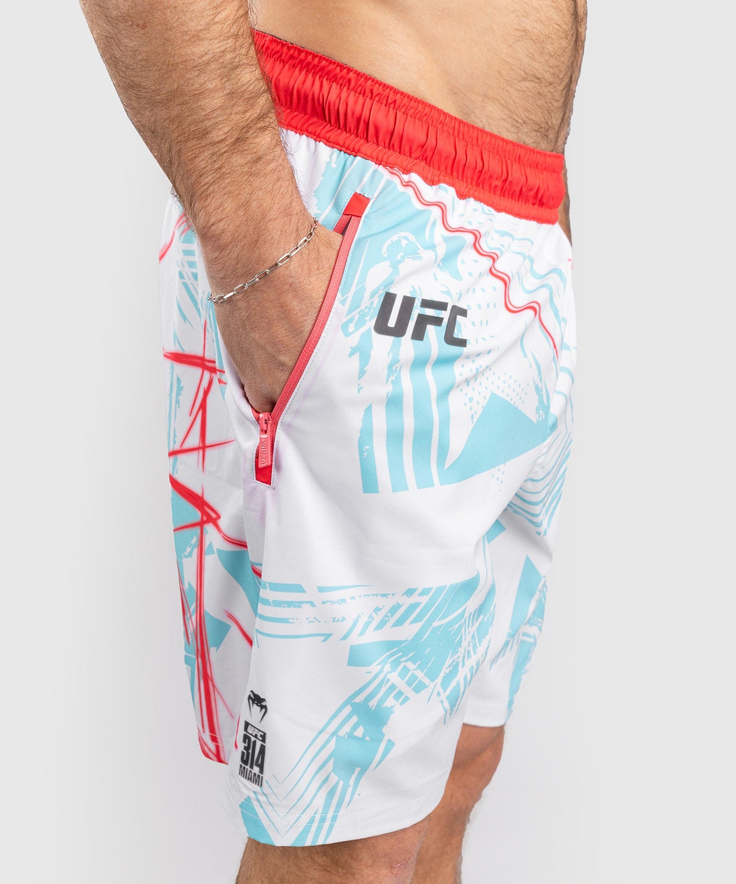 Men's UFC Fusion By Venum Miami Edition Fight Week Performance Short - White