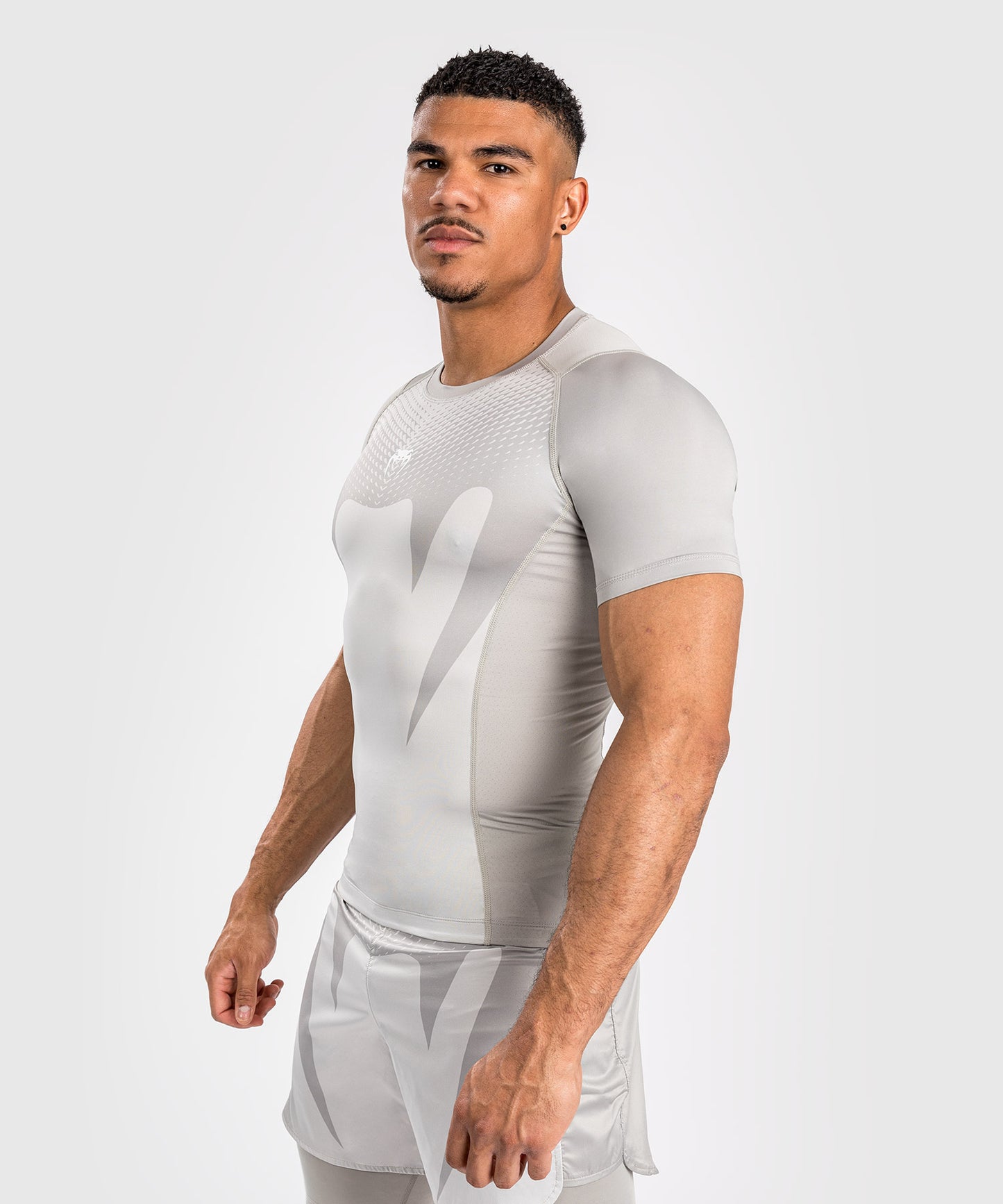 Venum Attack Rashguard de Manga Corta para Hombre - Arena