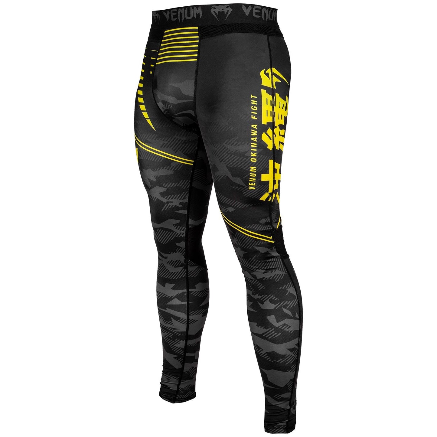 Venum Okinawa 2.0 Compression Pants - Black/Yellow