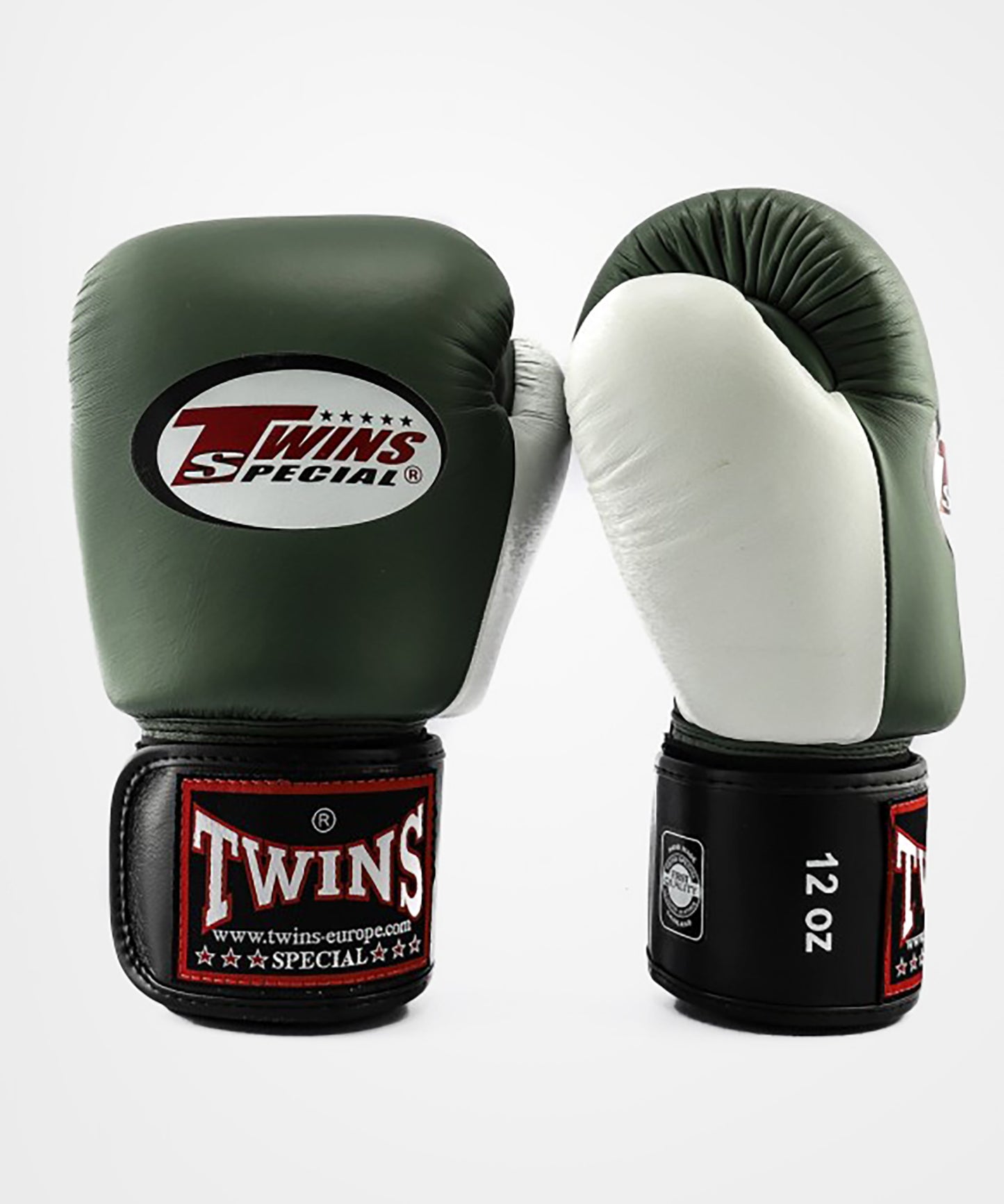 Gants de Boxe Twins BGVL 4 - Noir/Olive/Blanc