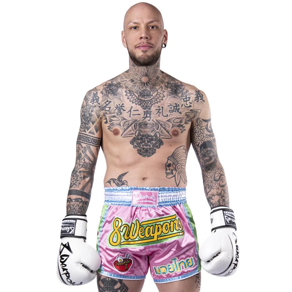 SHORT DE MUAY THAI 8 WEAPONS YUMMY - ROSE