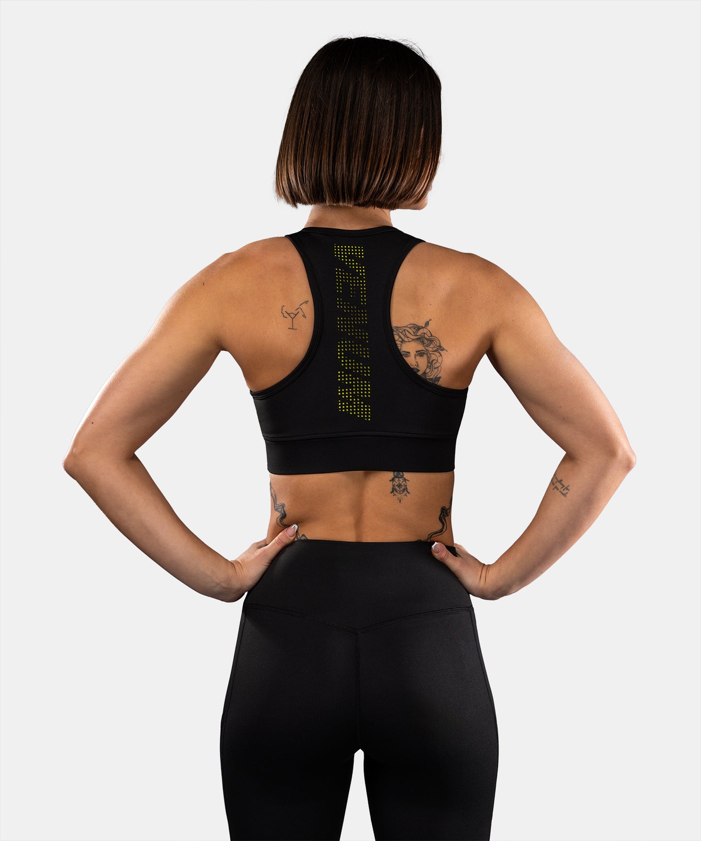 Venum Lazer Sport-BH für Damen - Schwarz/Gelb