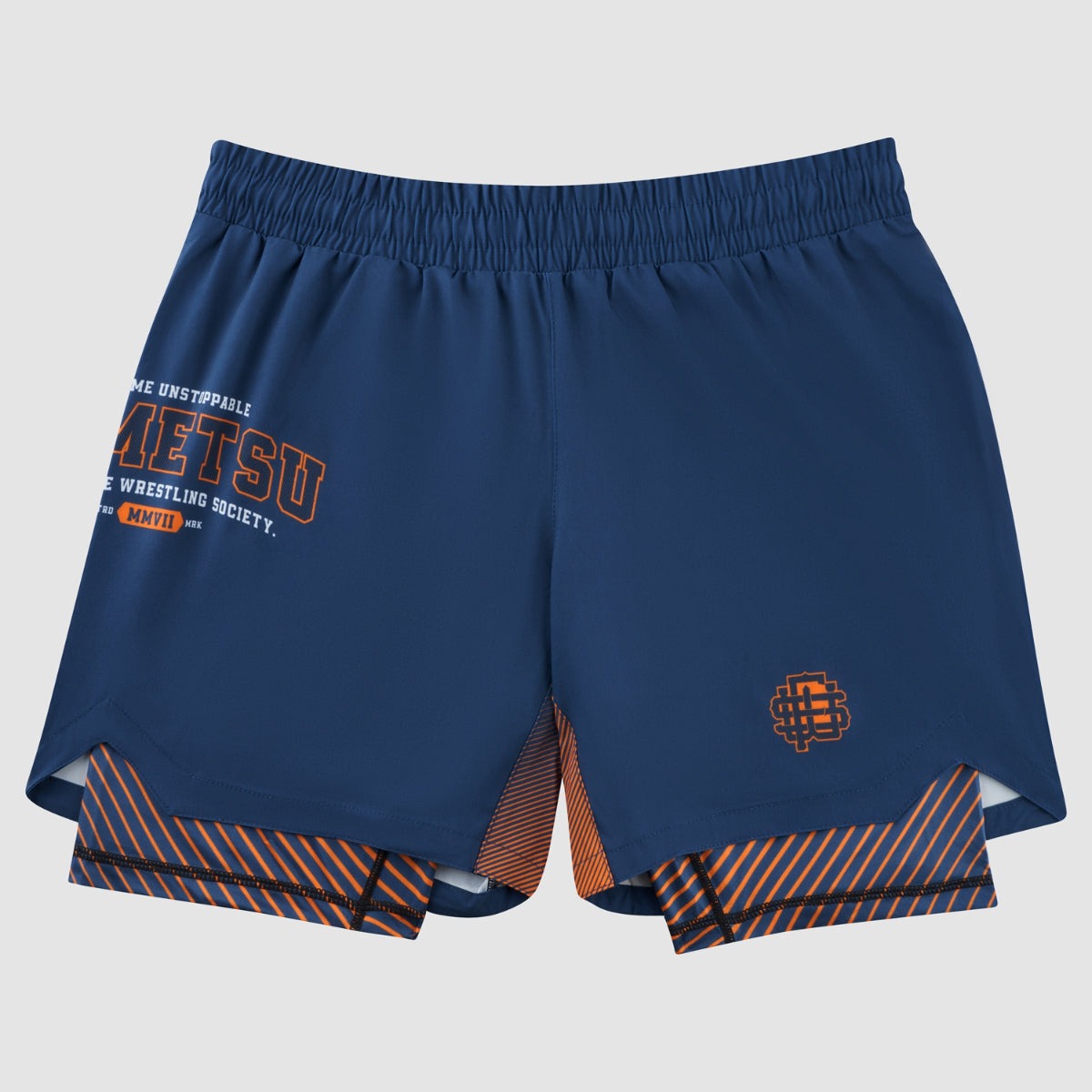 Fightshorts Fumetsu Dual Layer Varsity - Marineblau