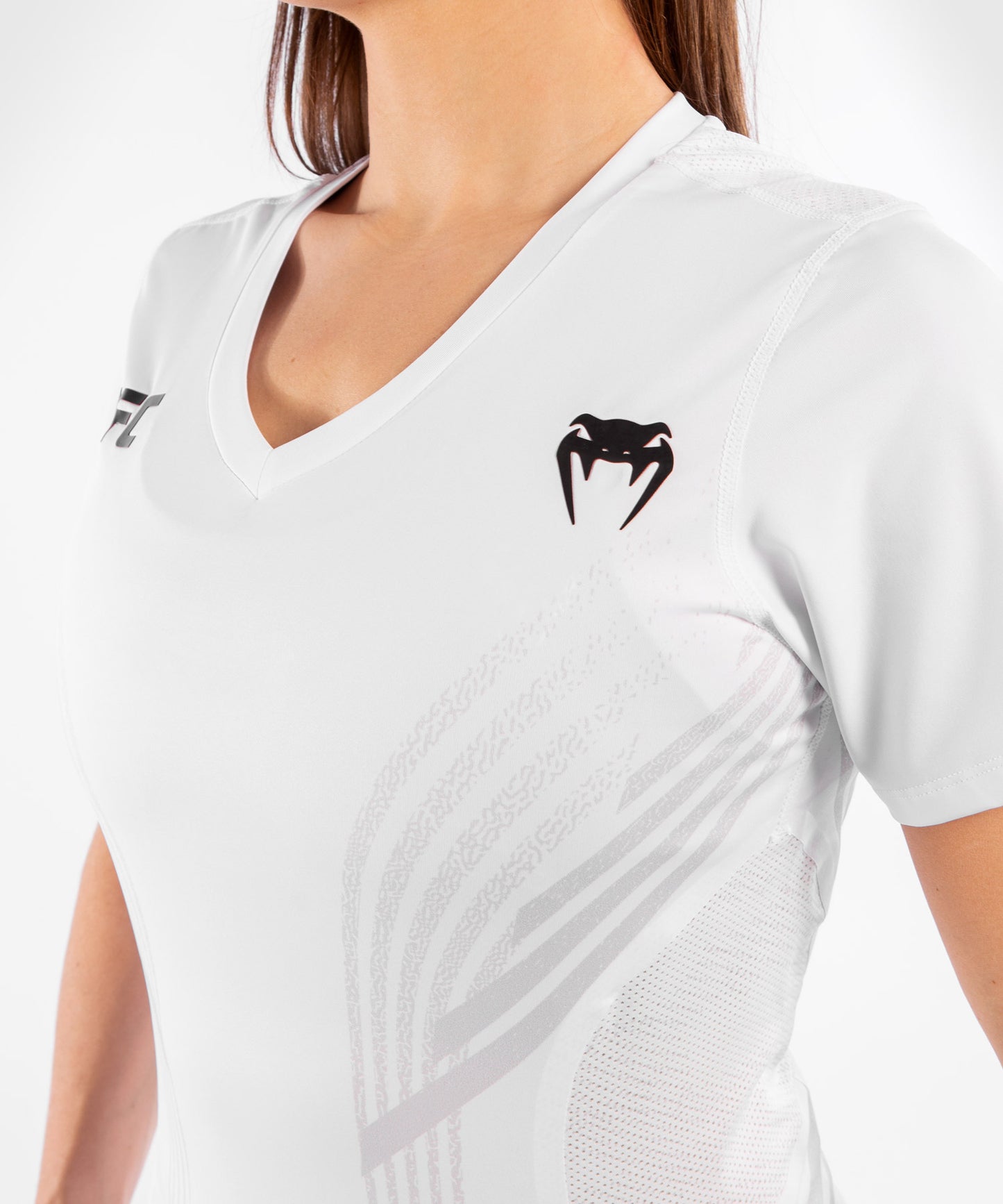 T-shirt Technique Femme UFC Venum Authentic Fight Night - Blanc