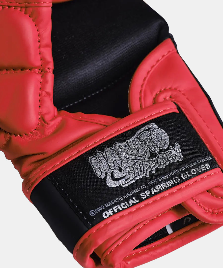 Elion x Naruto Akatsuki Guantes de Sparring MMA - Negro/Rojo