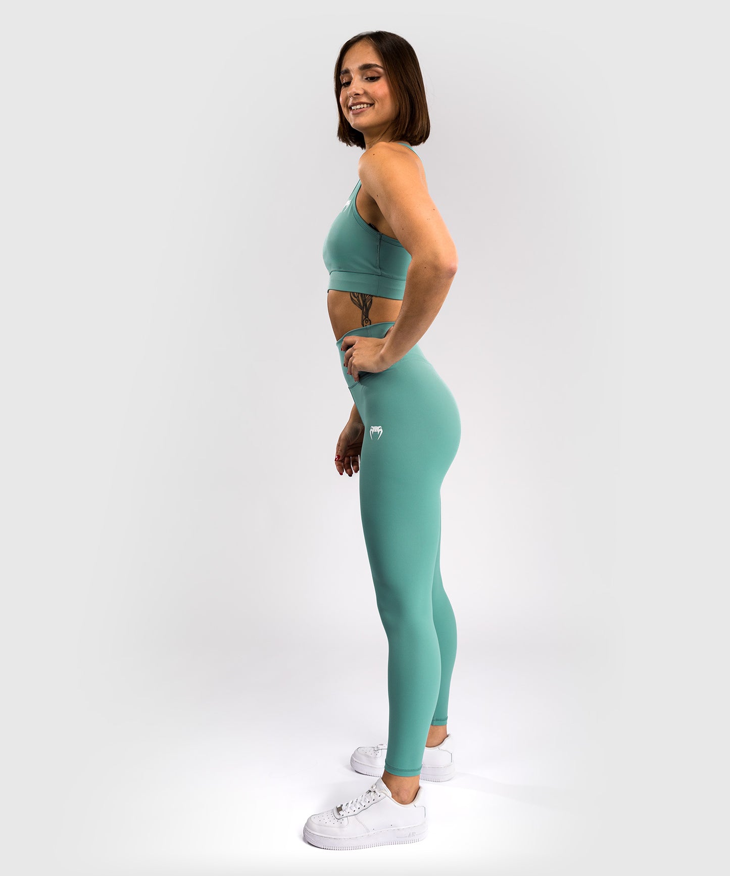 Venum Essential Medium Impact Sports Bra for Women - Water Green