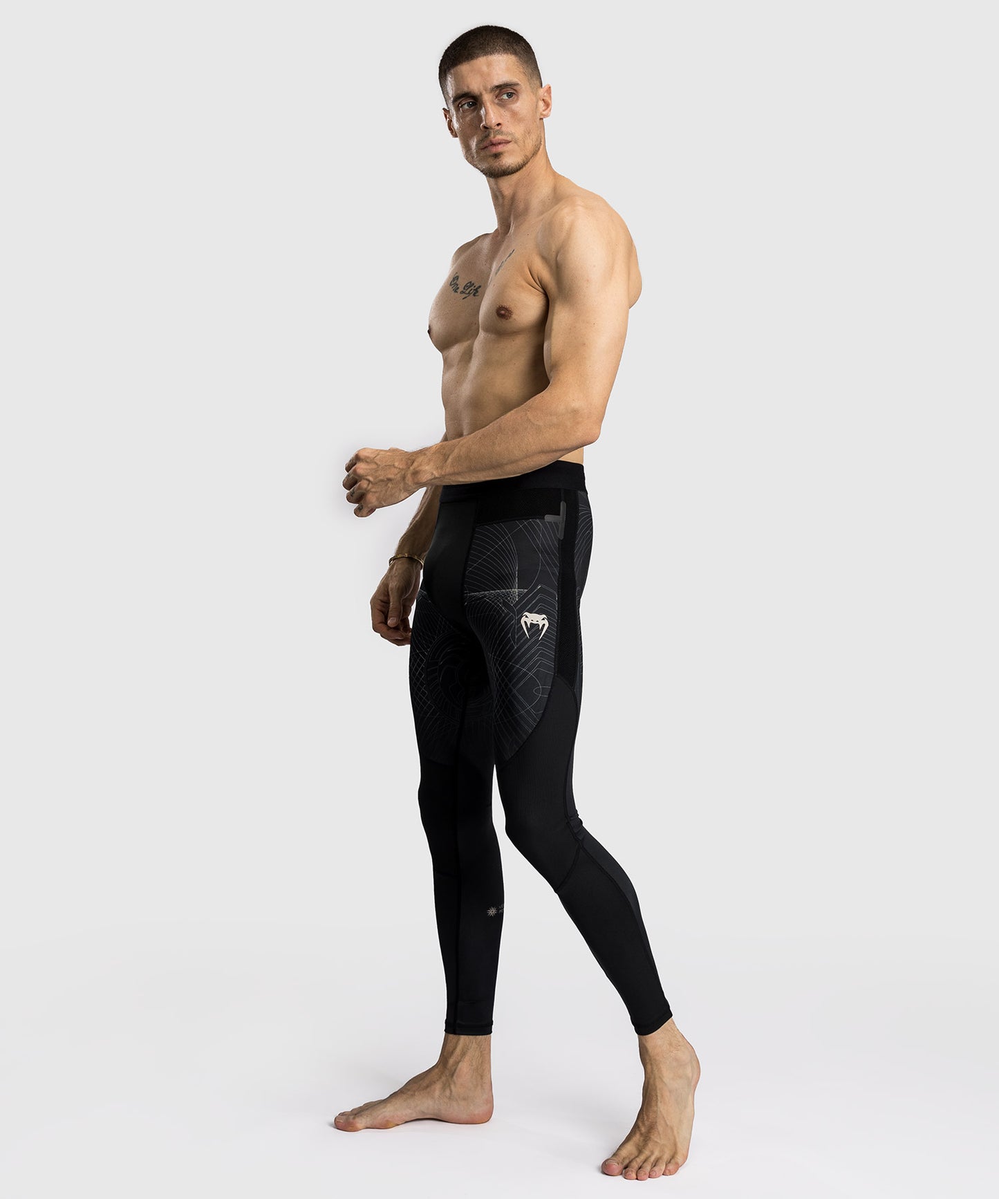 Venum G-Fit Air Kompressionshose für Männer - Tiefschwarz/Wüstensand