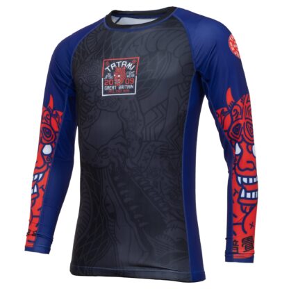 T-Shirt de Compression Eco Tatami Fightwear Serpent Organic - Noir/Bleu