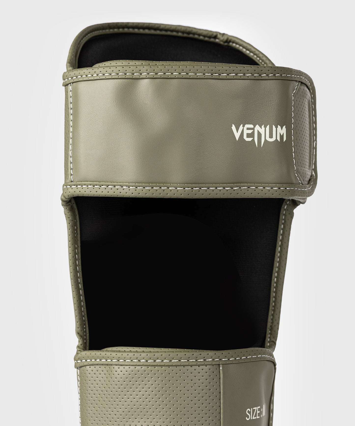 Venum Impact Evo Scales Shin Guards - Army Green