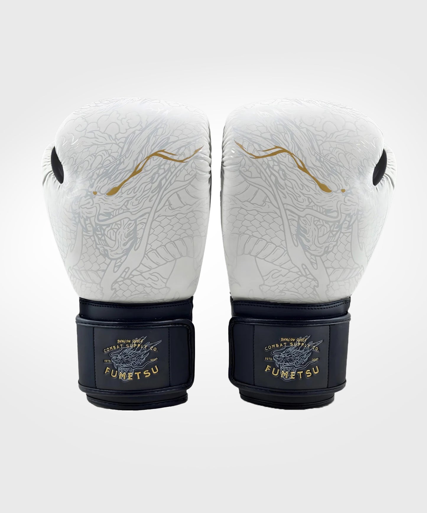 Fumetsu Dragon Slayer Boxing Gloves - White/Gold