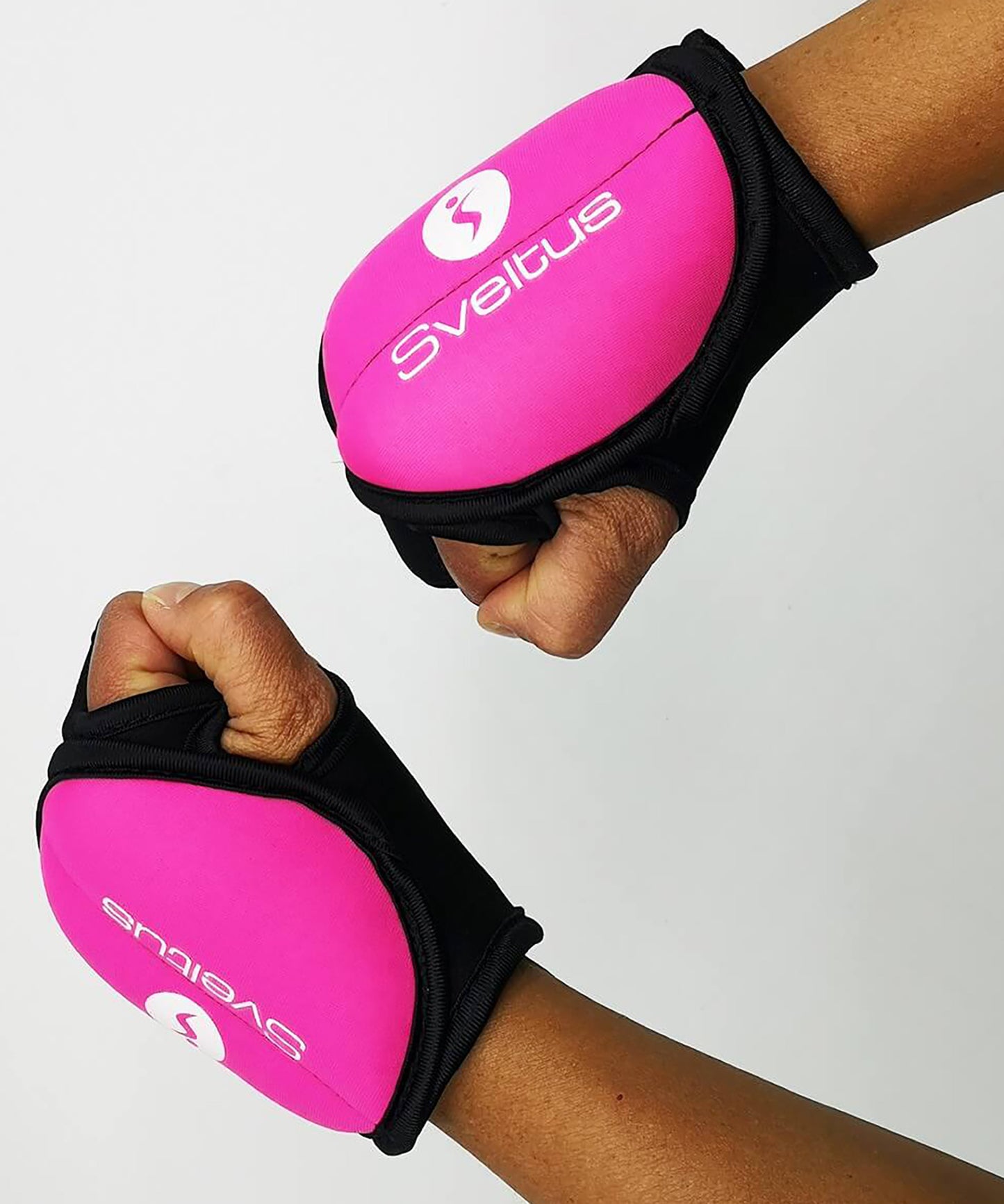 Sveltus Piloxing Handschuhe - 250 g - 2er Set - Pink/Schwarz