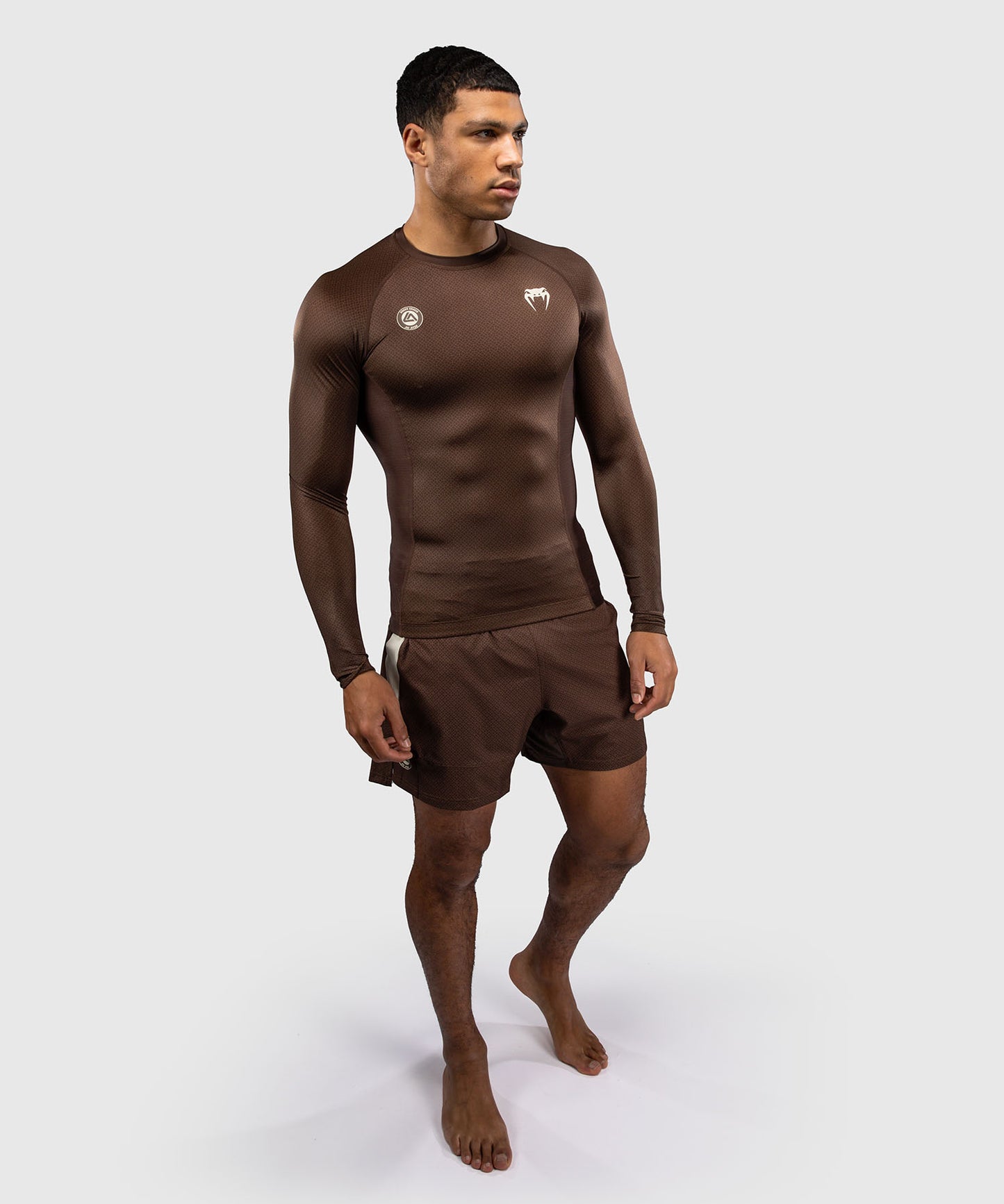 Venum x Roger Gracie Academy Long Sleeve Rashguard - Dark Brown