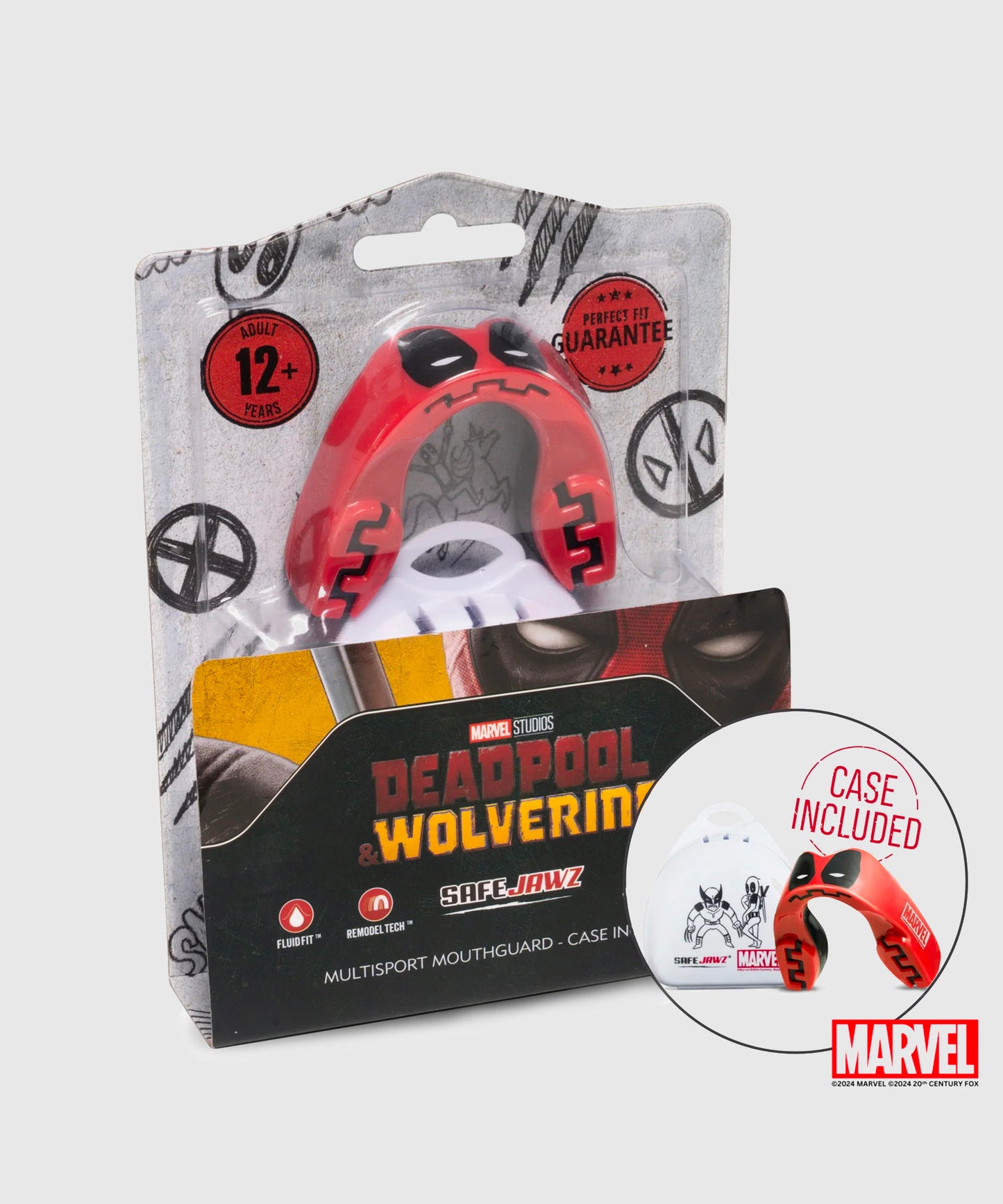 Protège-Dents Safejawz Marvel - Deadpool - Rouge